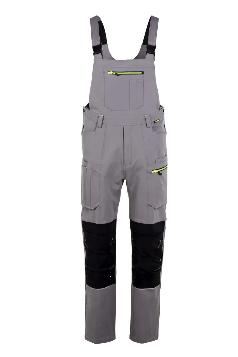 PLANAM rECOline Latzhose zink/schwarz