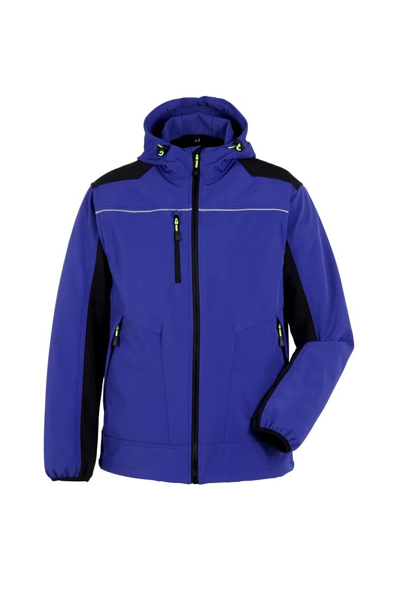 PLANAM rECOline Softshelljacke kornblumenblau/schwarz