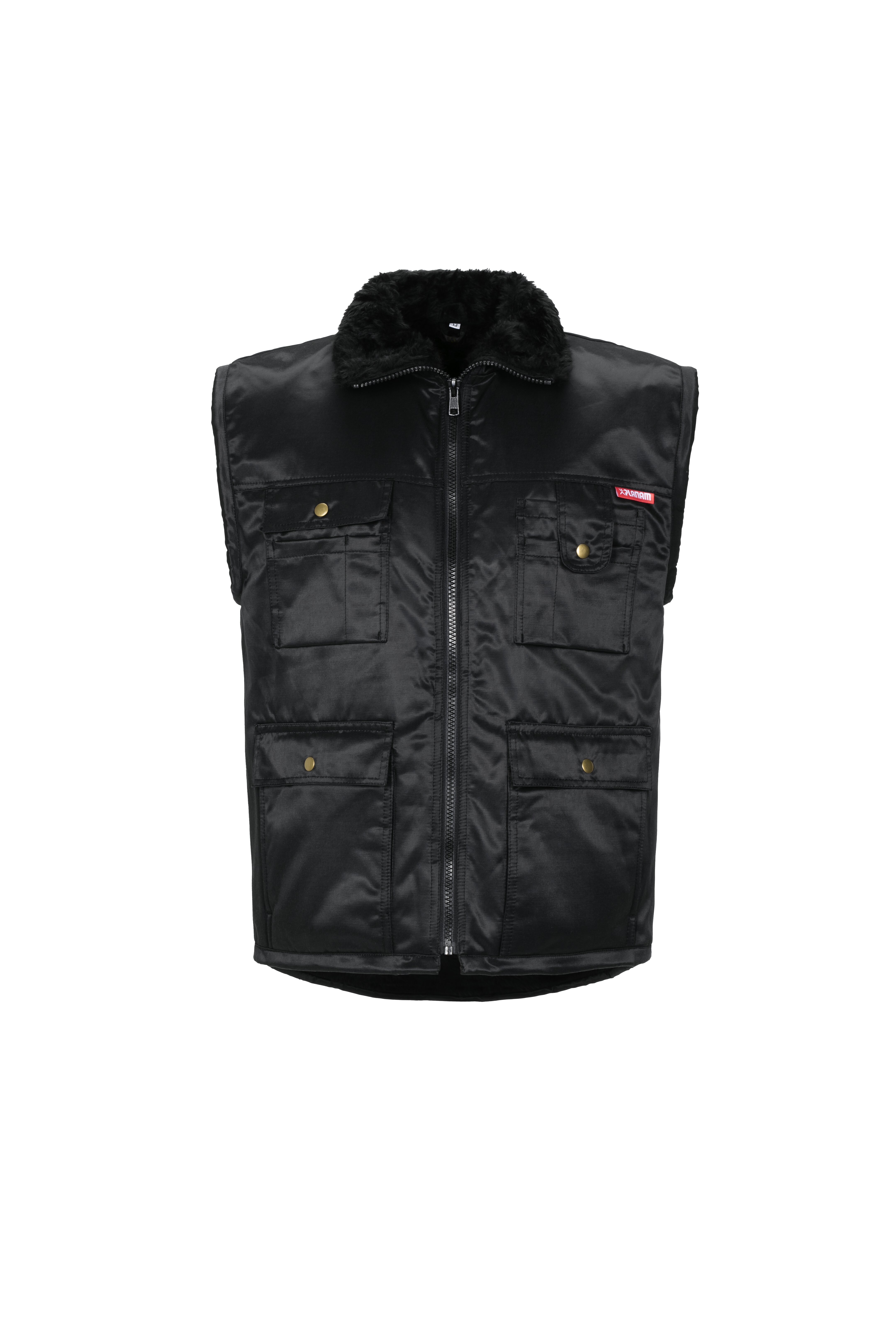 PLANAM Outdoor Gletscher Piloten Weste schwarz