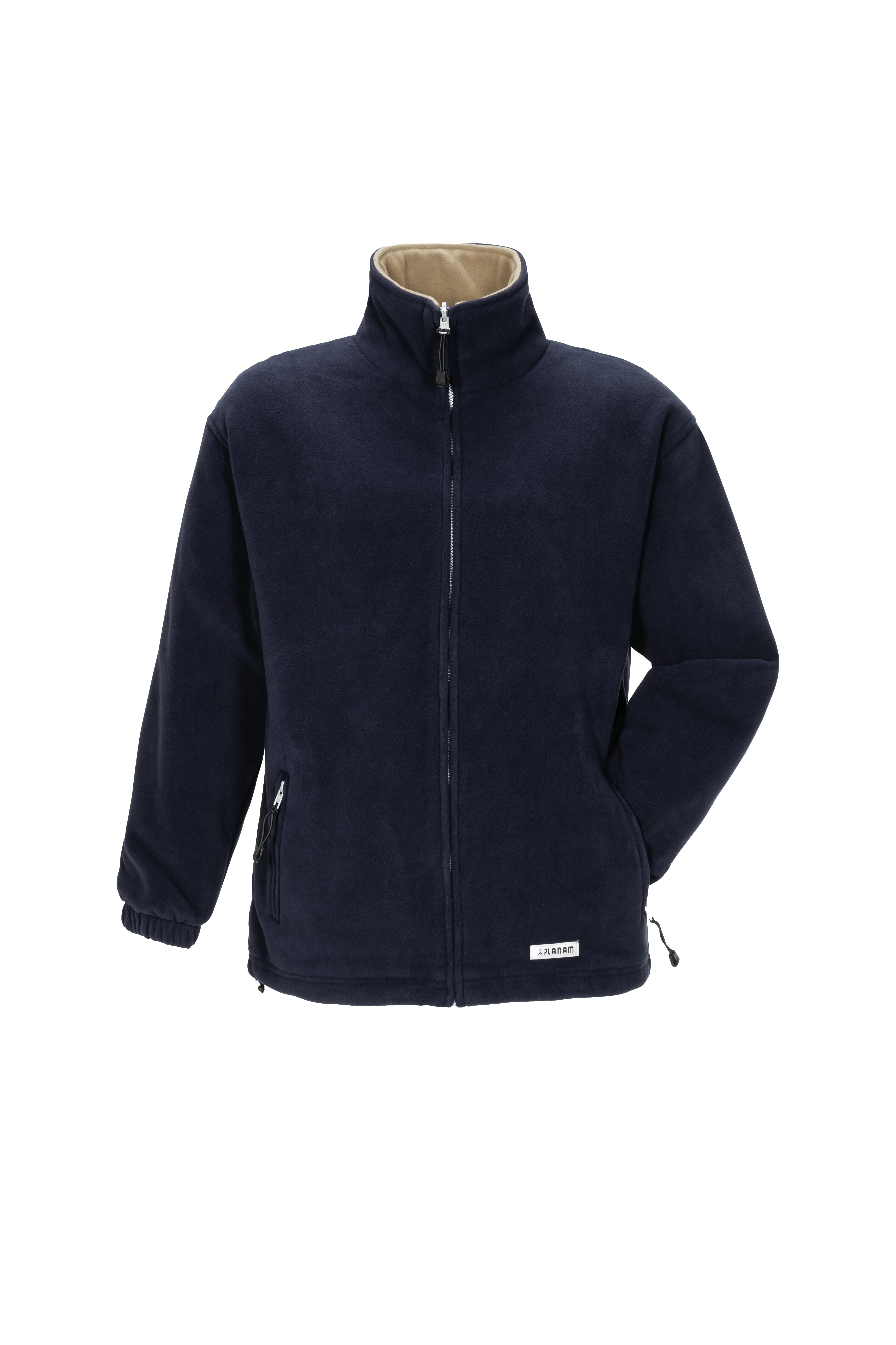 PLANAM Outdoor Stream Fleecejacke marine/camel