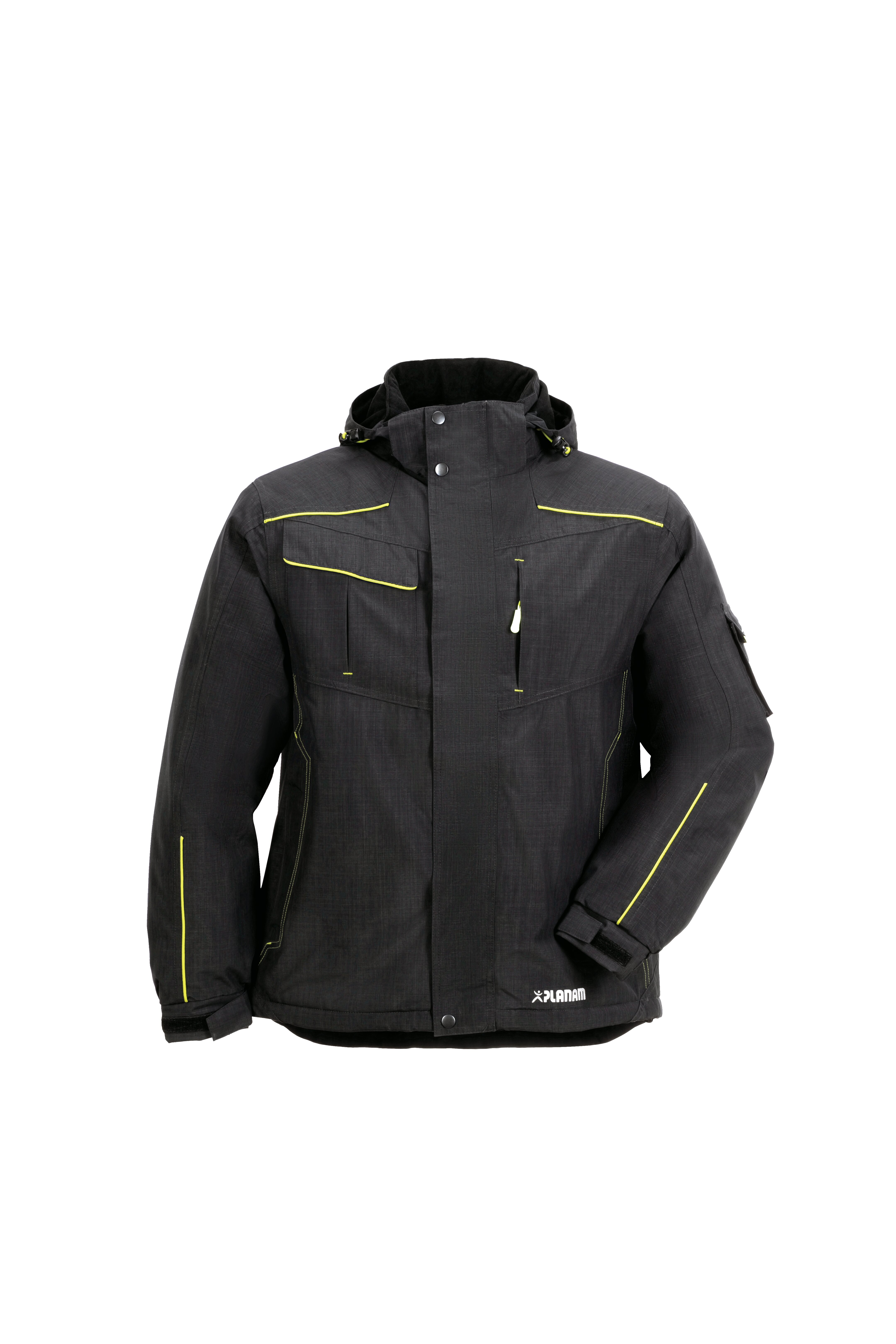 PLANAM Outdoor Neon Jacke grau/grün