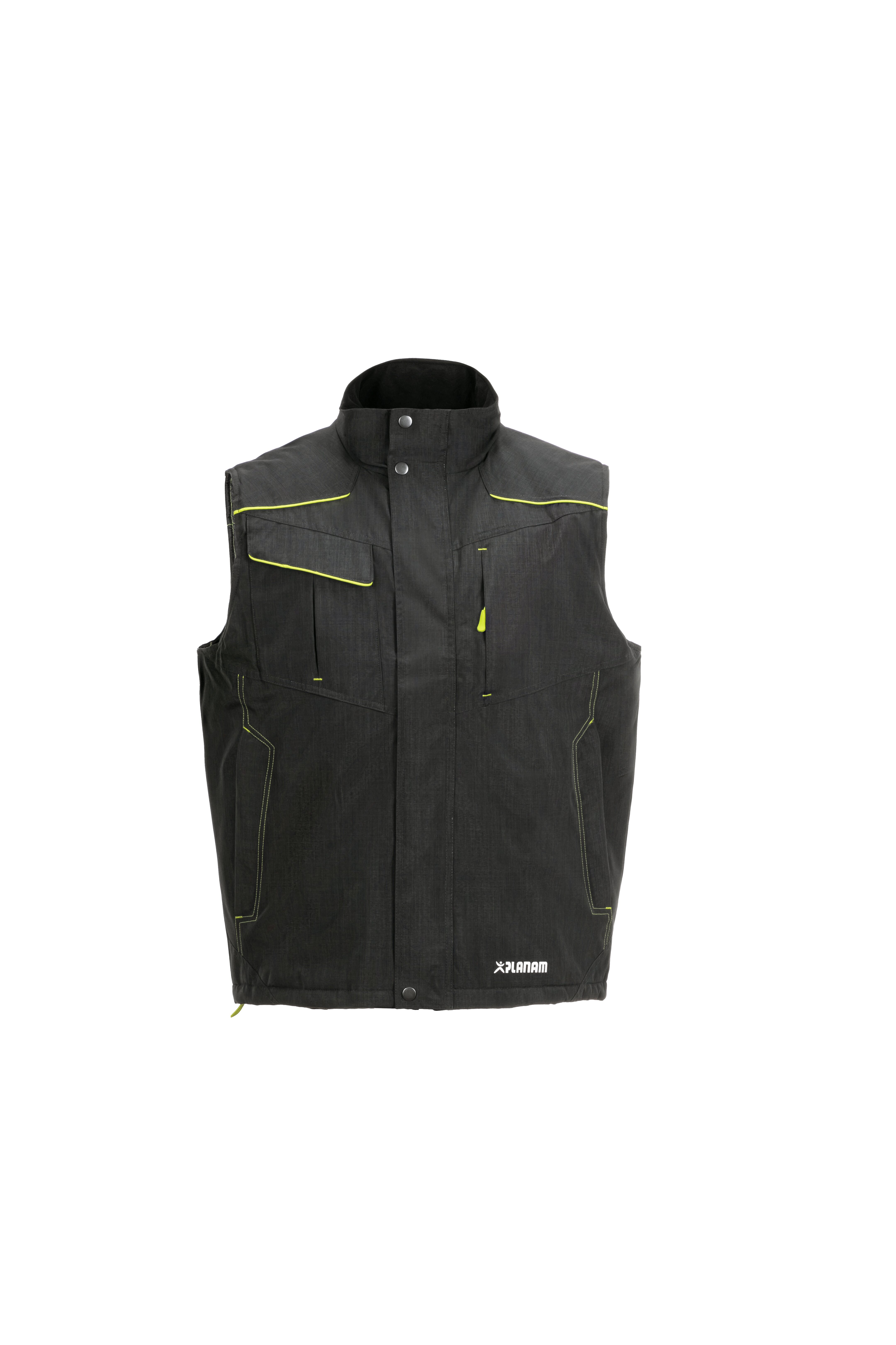 PLANAM Outdoor Neon Weste grau/grün (3396) grau/grün XXXL