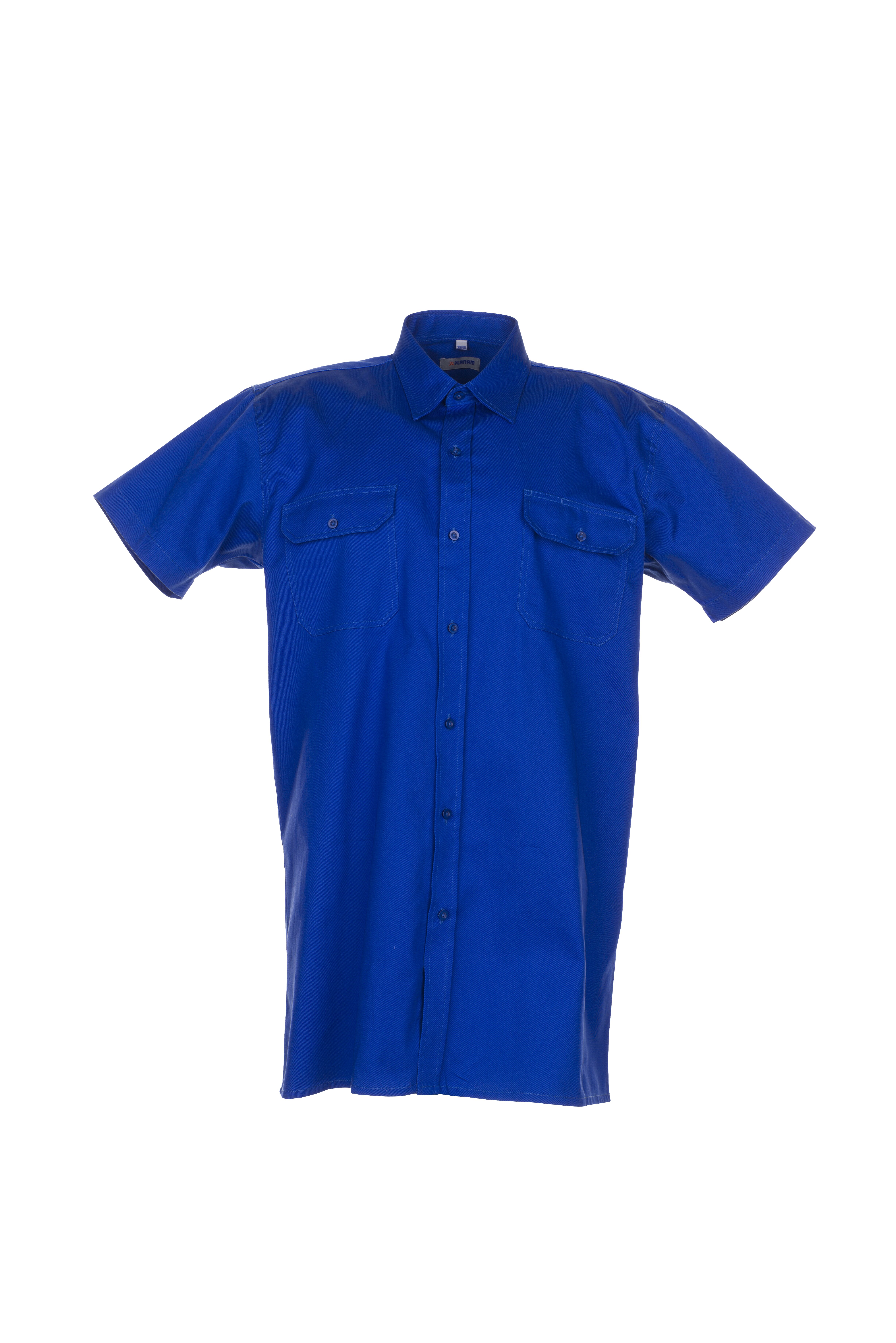 PLANAM Hemden Köperhemd 1/4 Arm mittelblau (0410) mittelblau 43/44