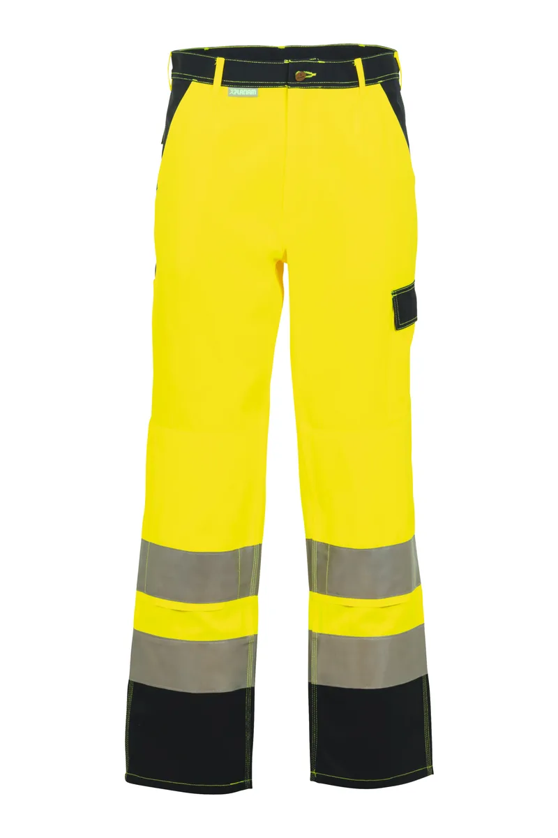 PLANAM Warnschutz Bundhose gelb/marine