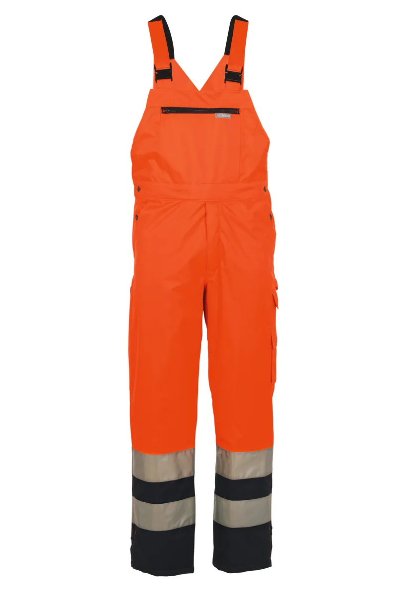 PLANAM Warnschutz Winterlatzhose orange/marine