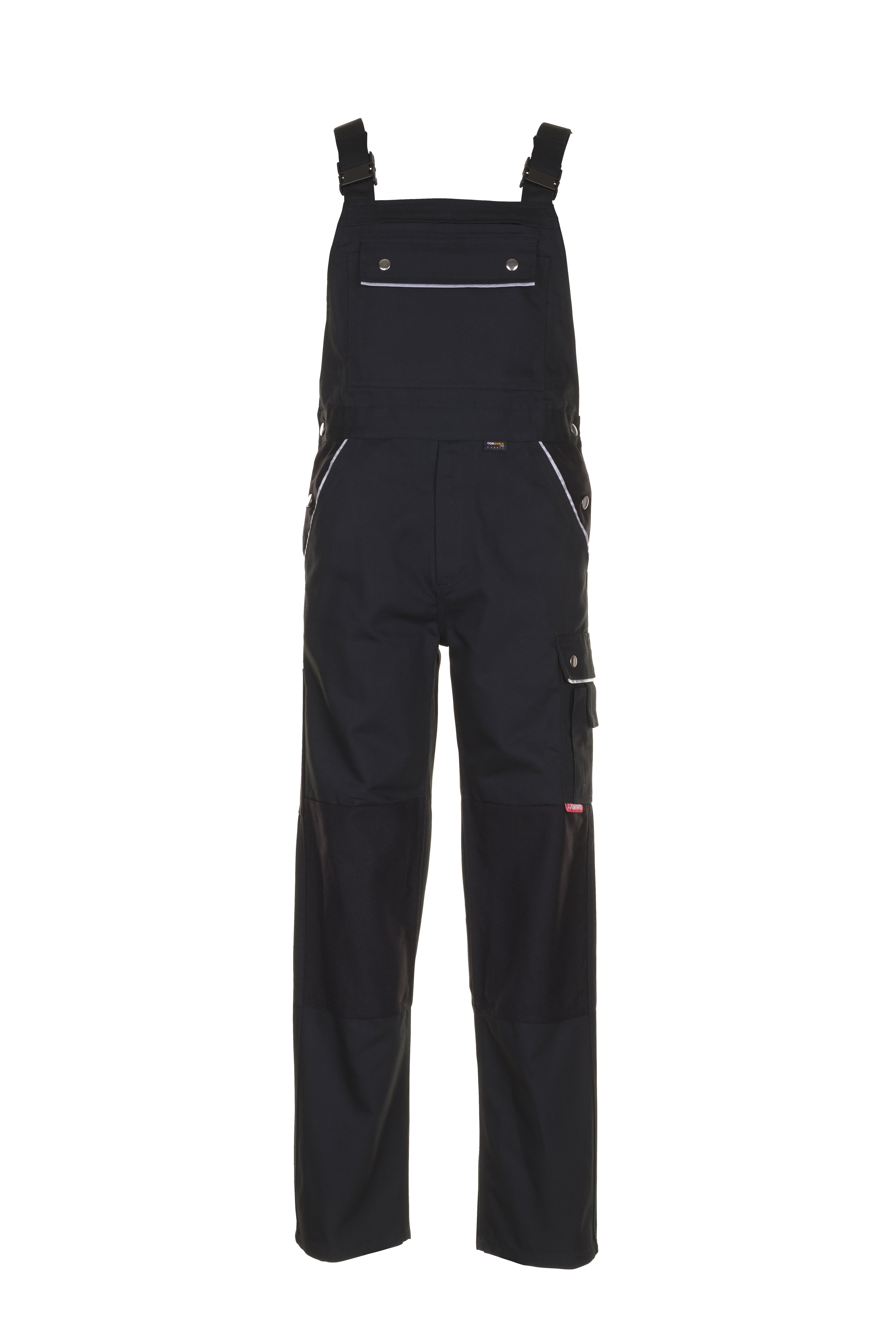 PLANAM Canvas 320 Latzhose schwarz/schwarz