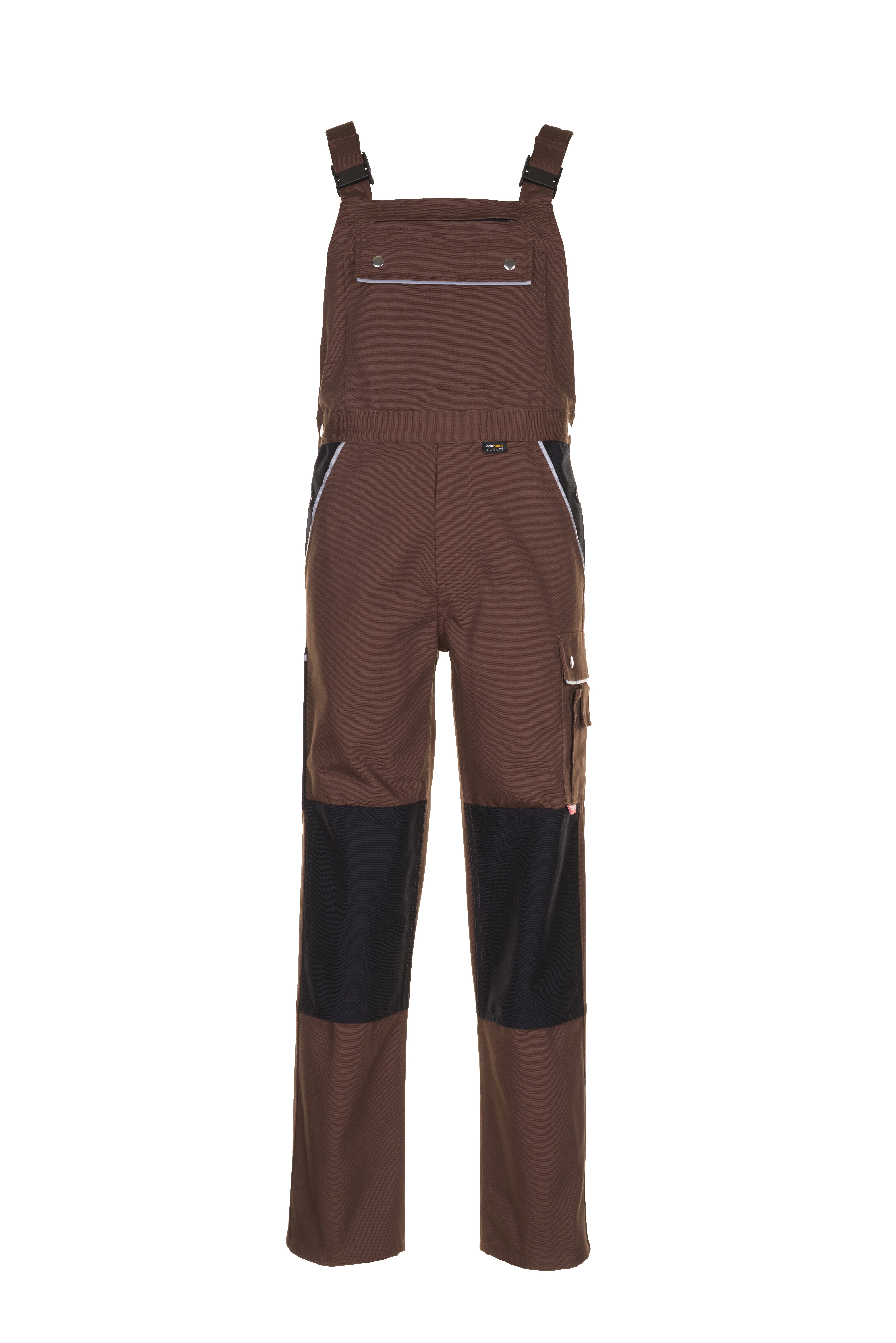 PLANAM Canvas 320 Latzhose braun/schwarz