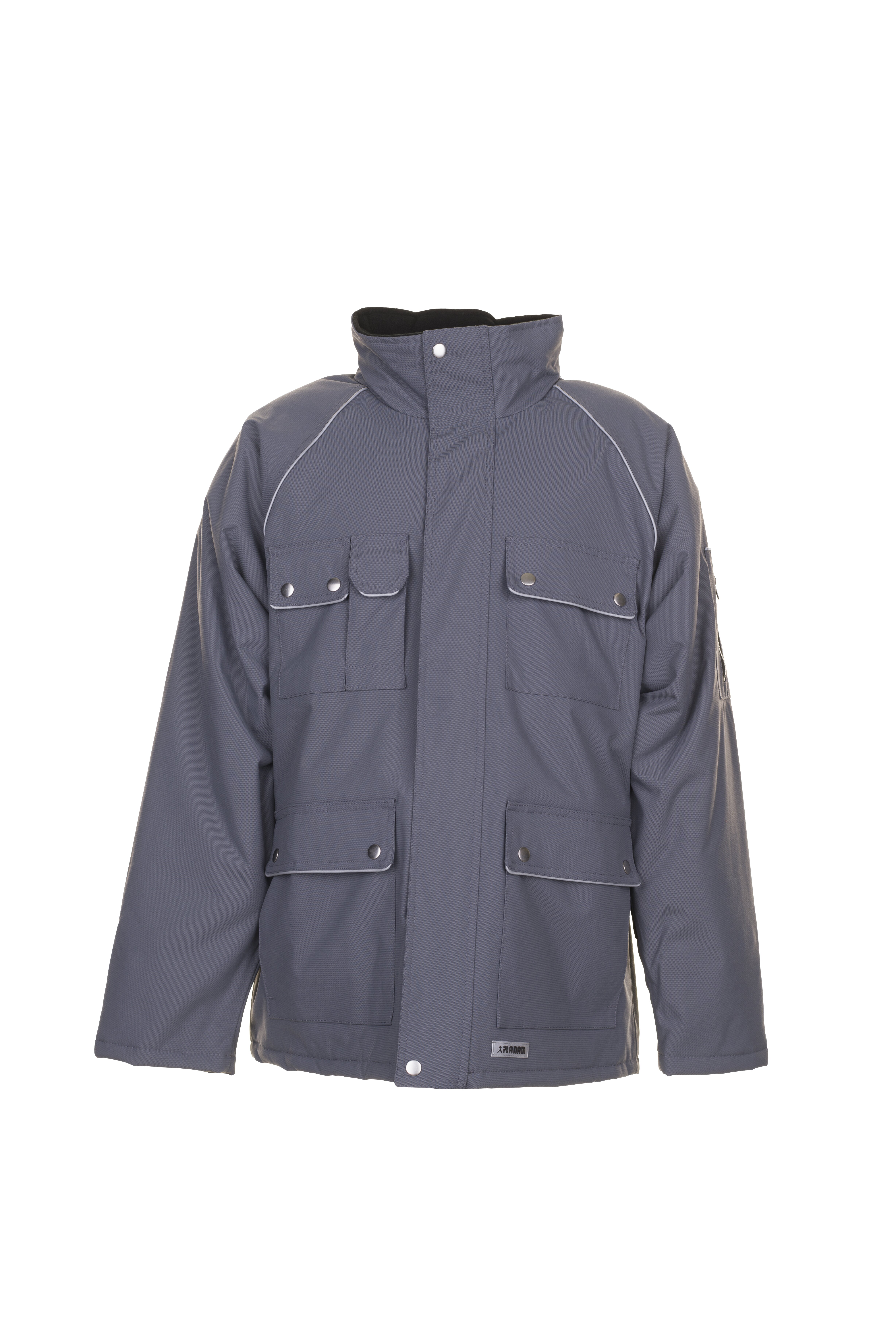 PLANAM Canvas 320 Winterparka grau/schwarz
