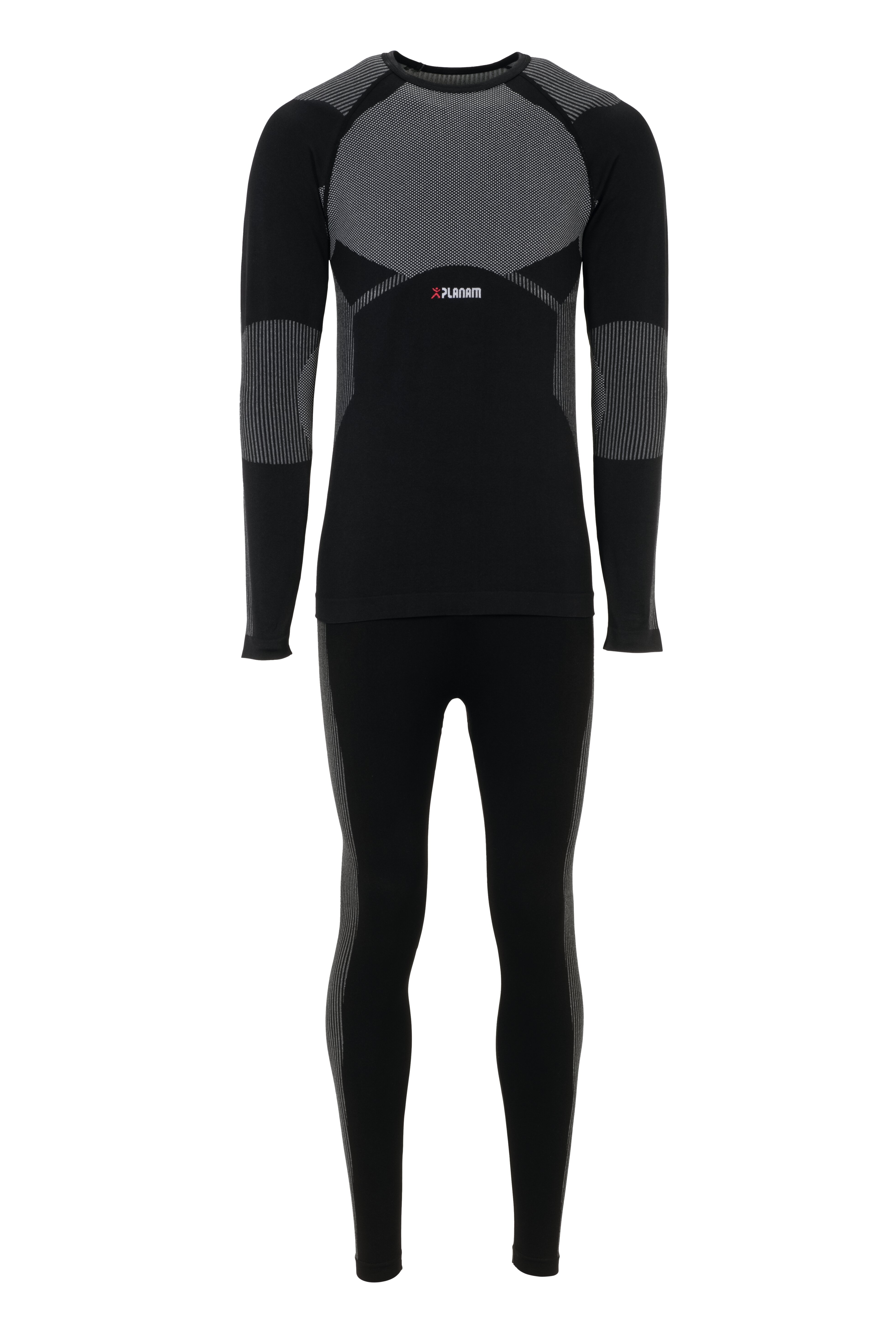 PLANAM Funktionsunterwäsche Set Fit 250 g/m² schwarz (2275) schwarz XXL/XXXL