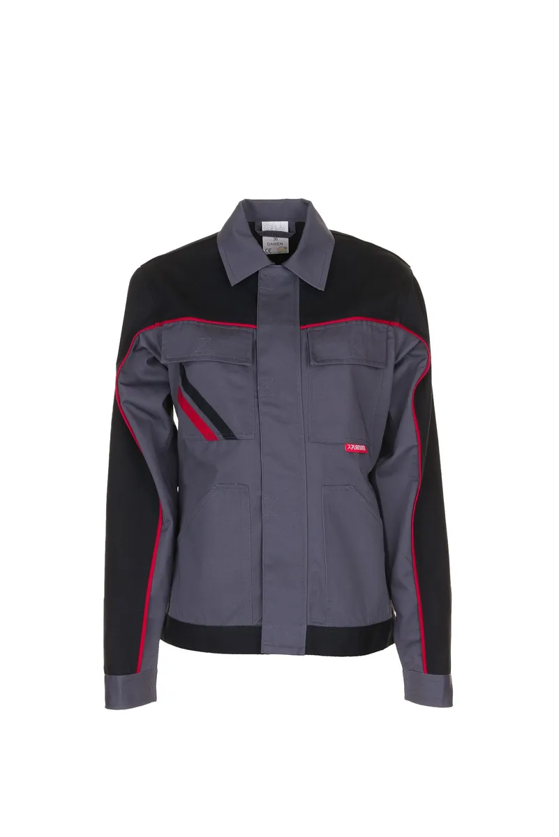 PLANAM Highline Damen Bundjacke schiefer/schwarz/rot