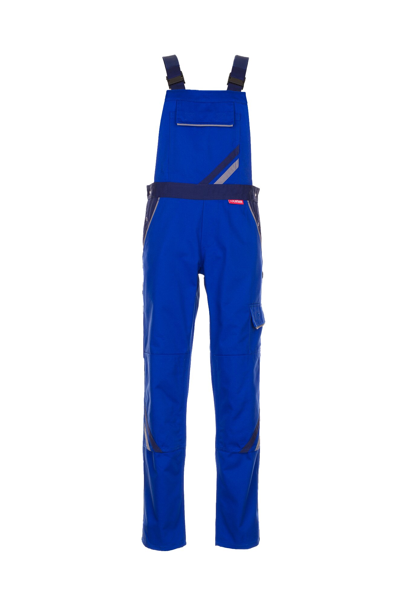PLANAM Highline Damen Latzhose kornblumenblau/marine/zink