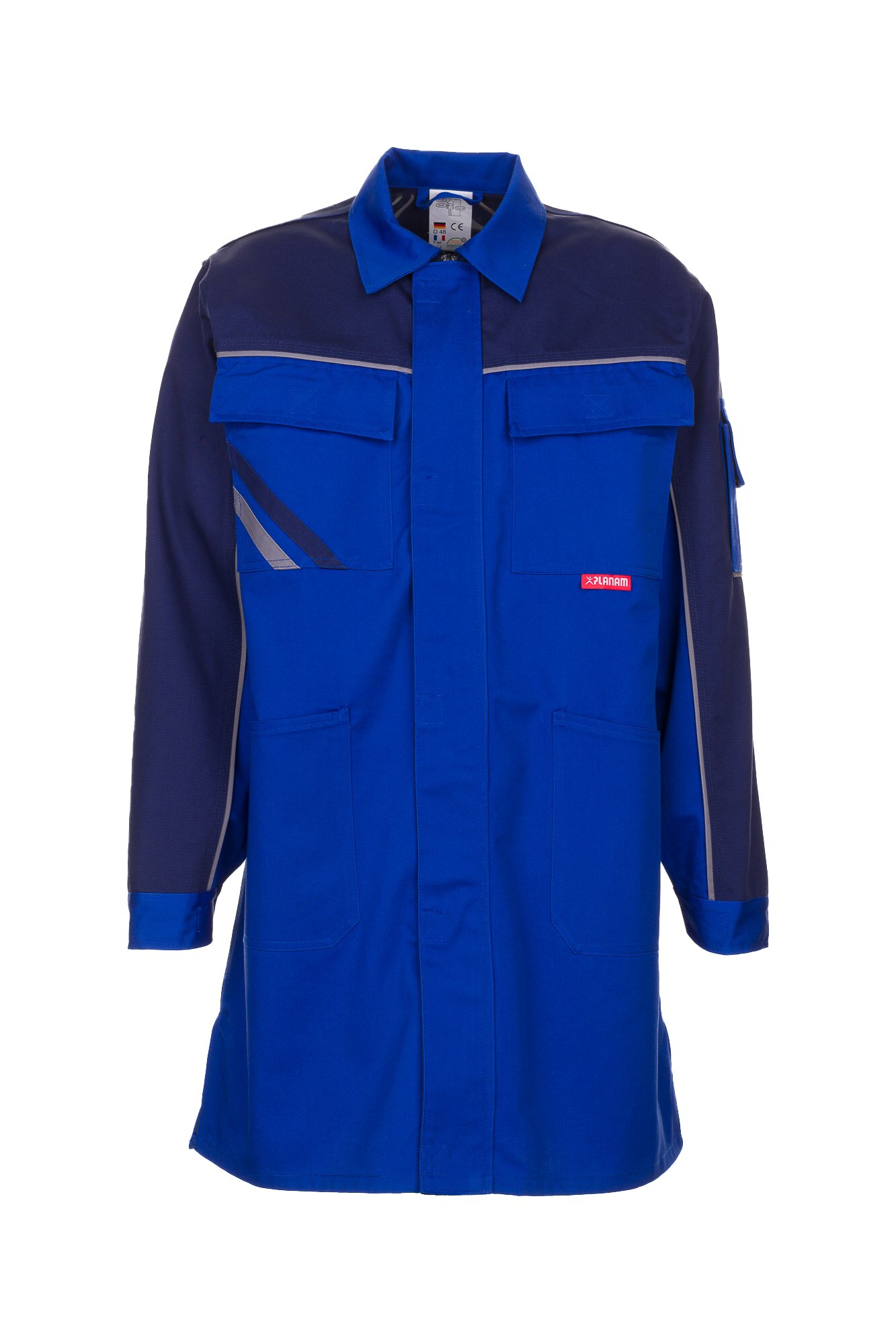 PLANAM Highline Berufsmantel kornblumenblau/marine/zink (2350) kornblumenblau/marine/zink 114