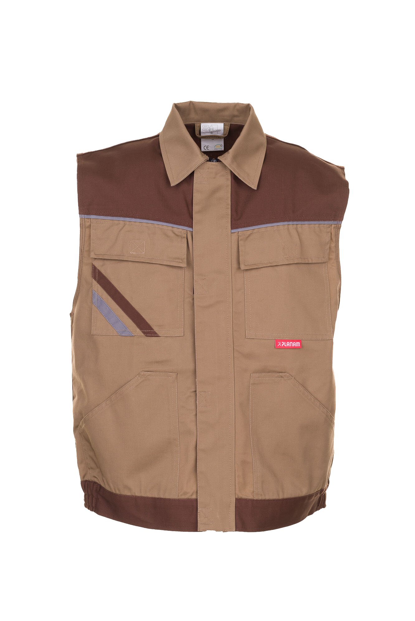 PLANAM Highline Weste khaki/braun/zink (2364) khaki/braun/zink L