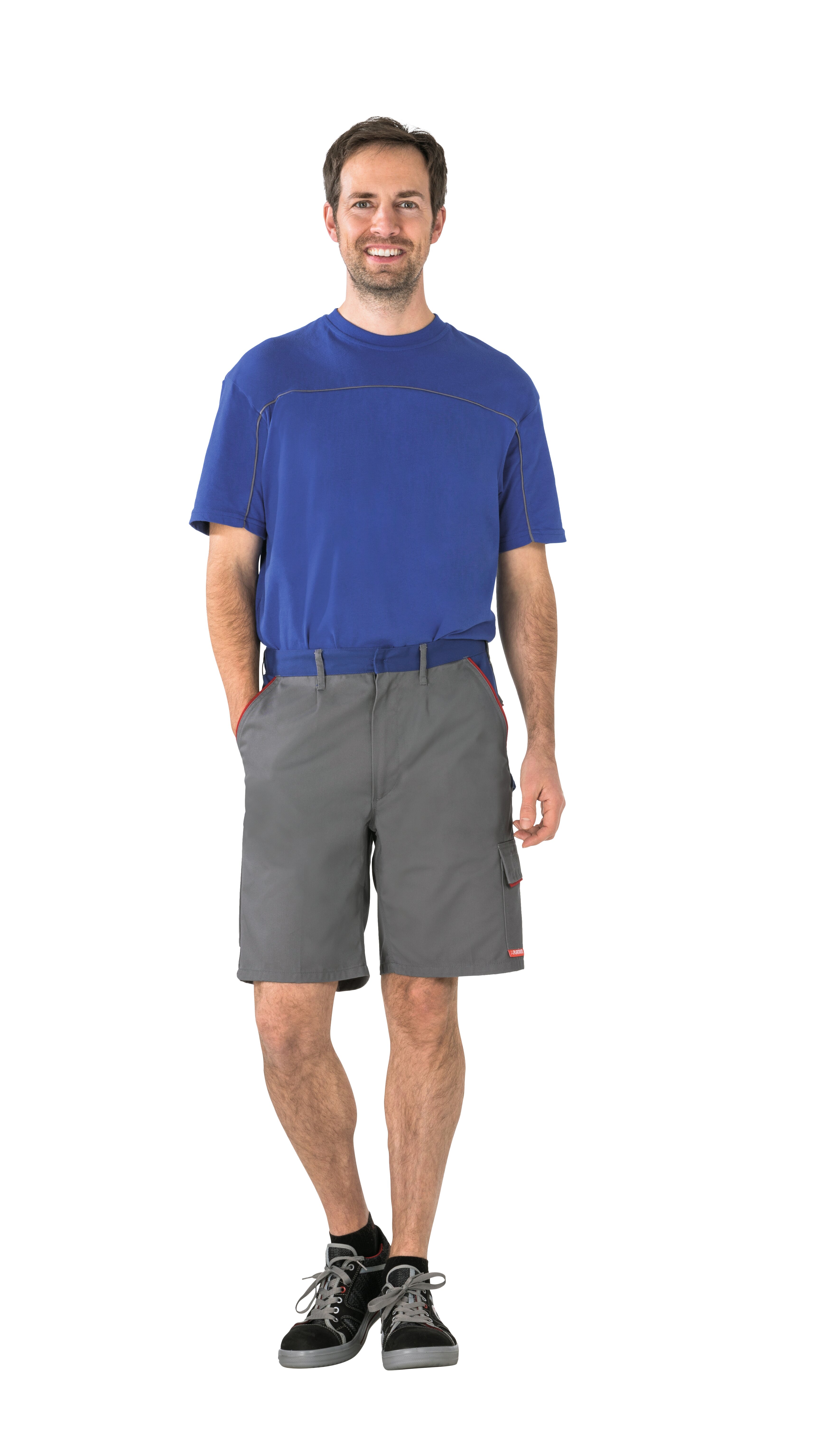 PLANAM Highline Shorts zink/kornblumenblau/rot (2373) zink/kornblumenblau/rot 4XL