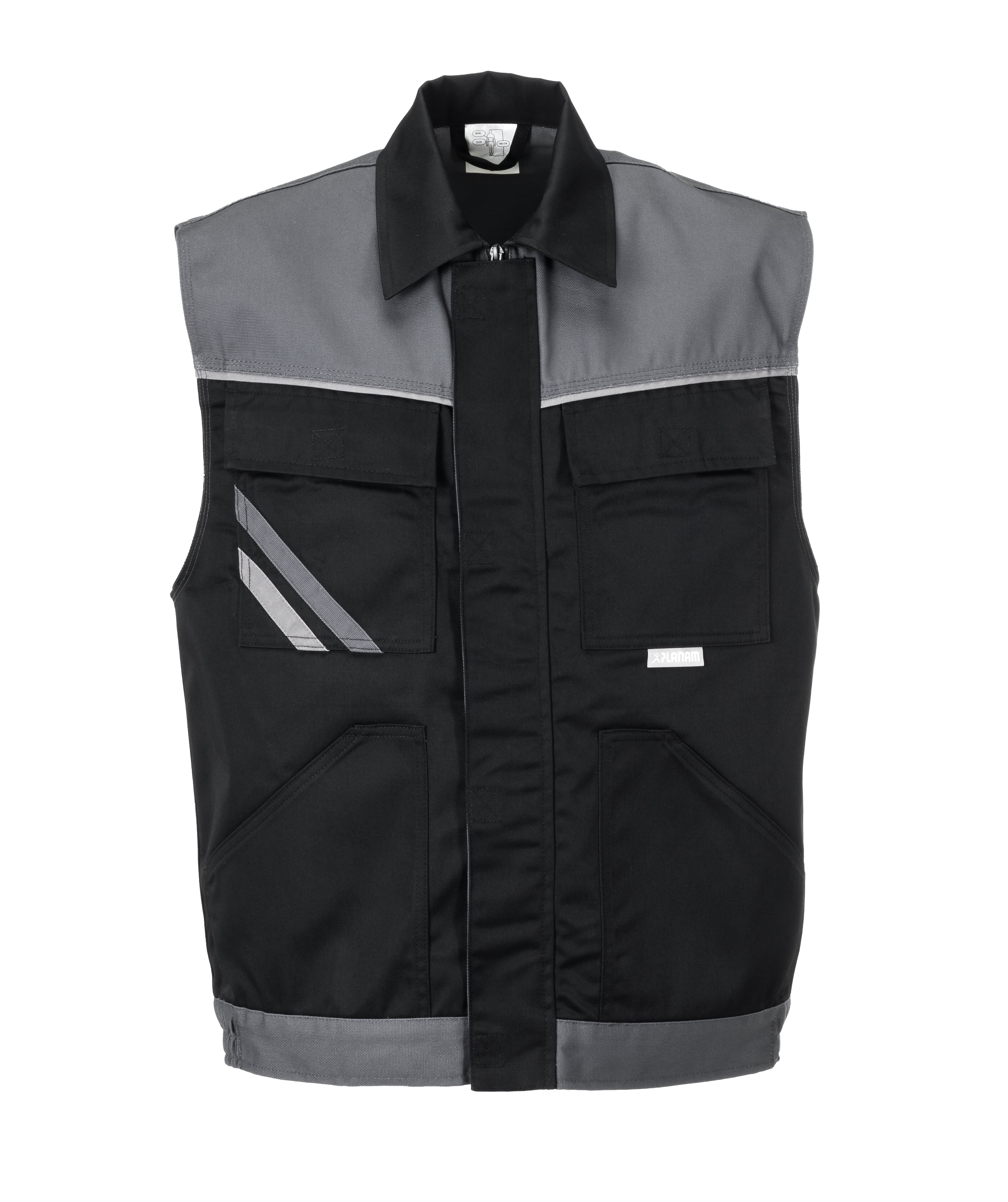 PLANAM Highline Weste schwarz/schiefer/zink