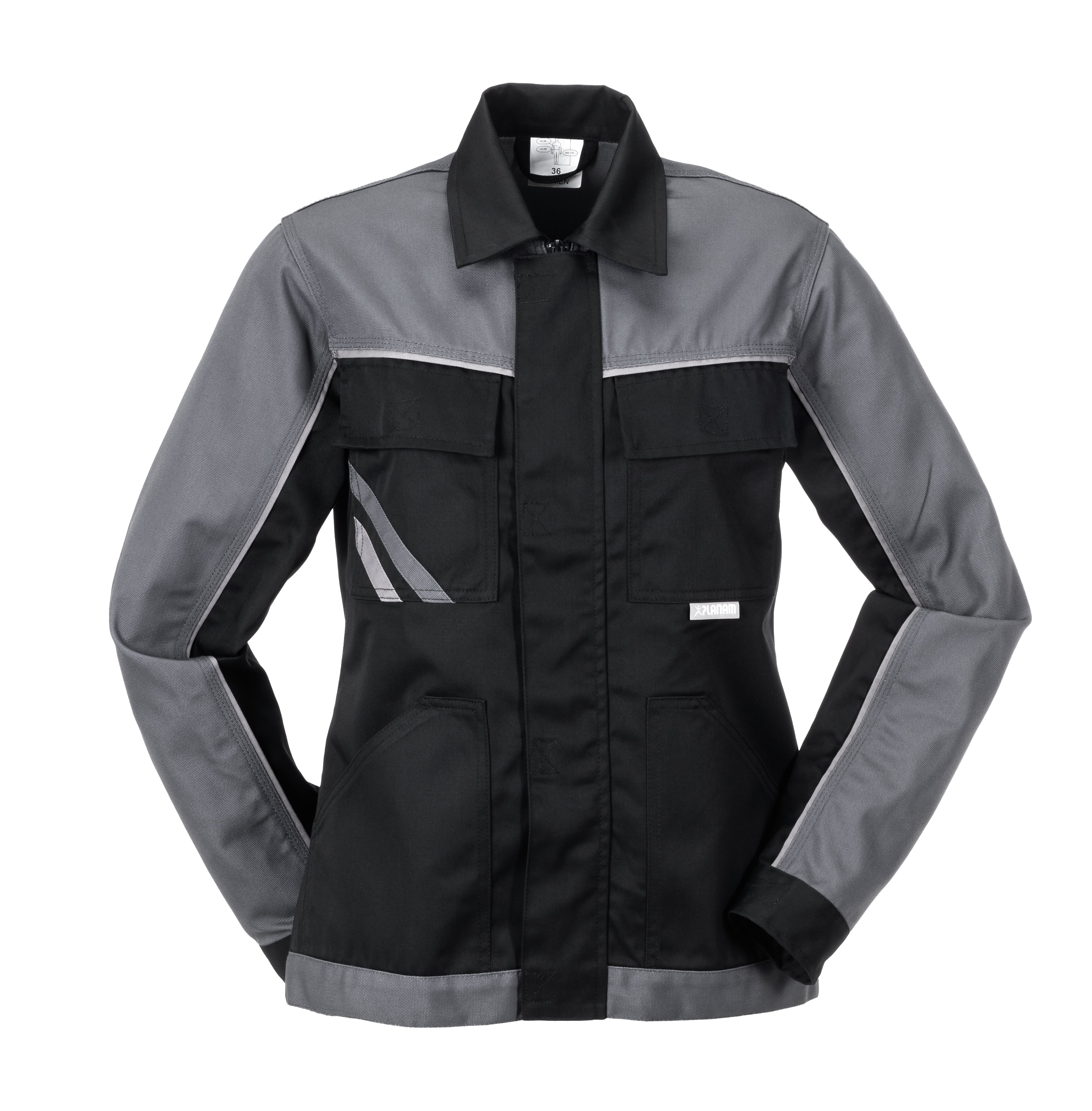PLANAM Highline Damen Bundjacke schwarz/schiefer/zink (2717) schwarz/schiefer/zink 48