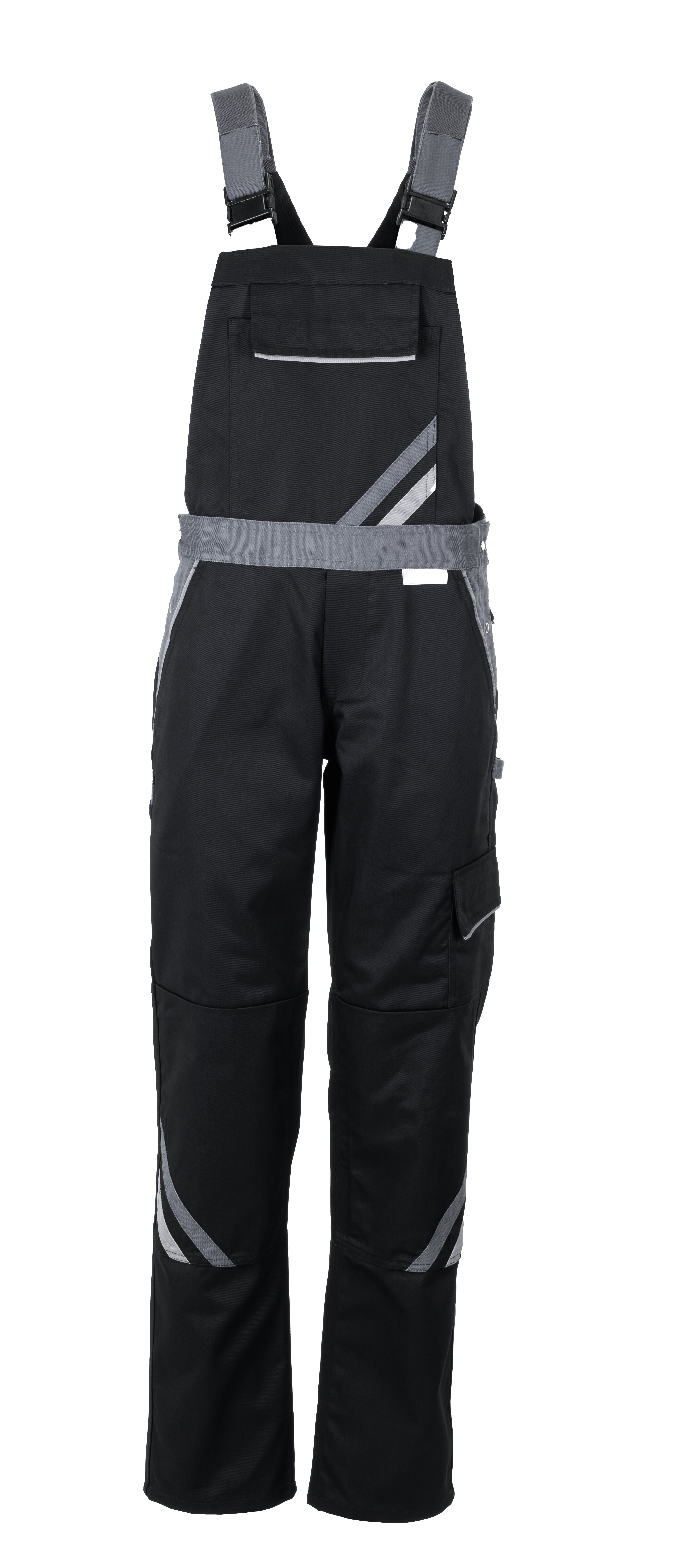 PLANAM Highline Damen Latzhose schwarz/schiefer/zink