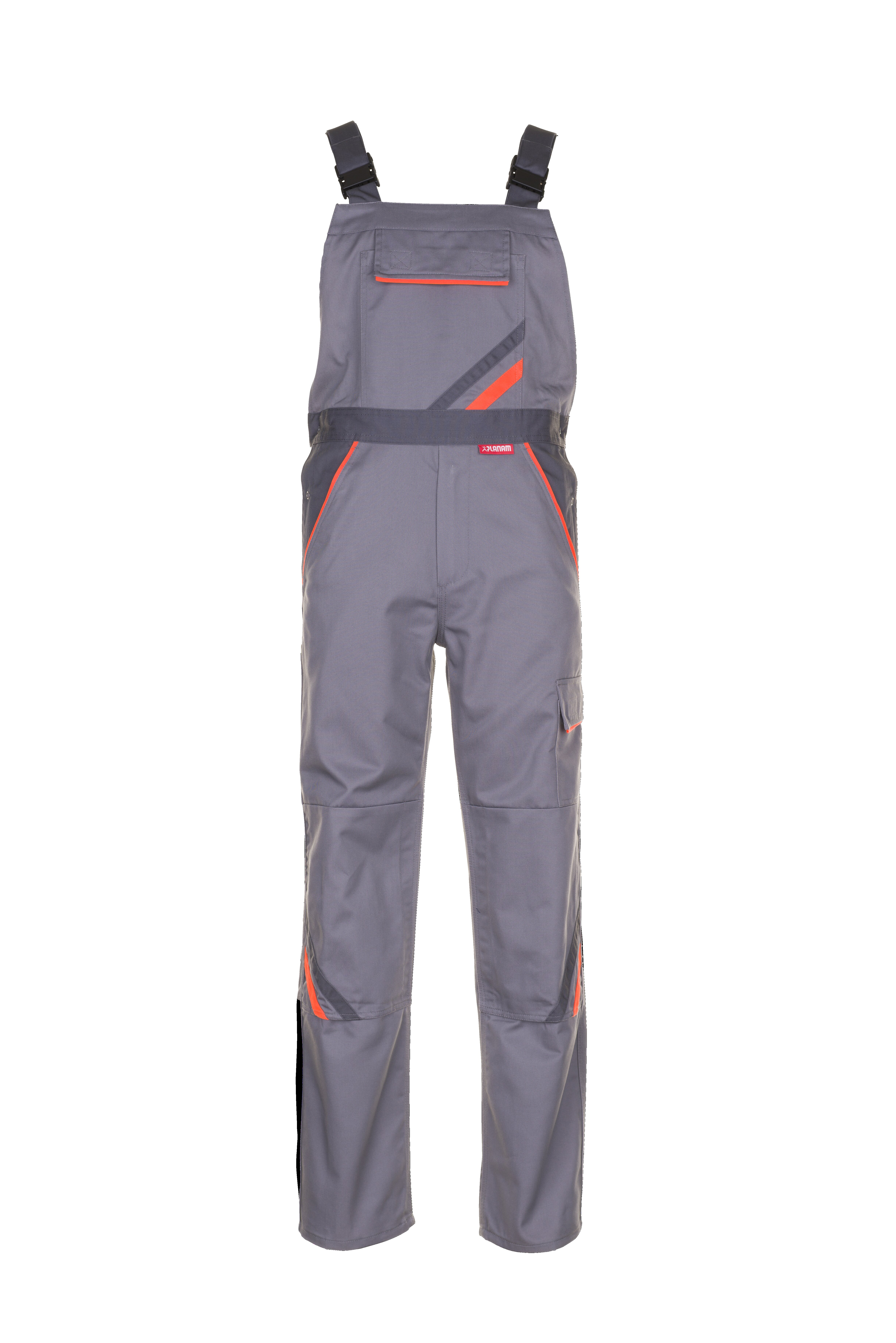 PLANAM Visline Latzhose zink/orange/schiefer (2430) zink/orange/schiefer 44