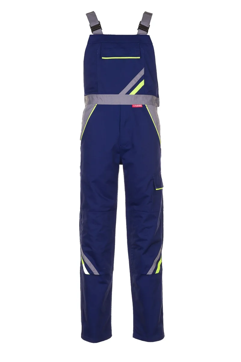 PLANAM Visline Latzhose marine/gelb/zink