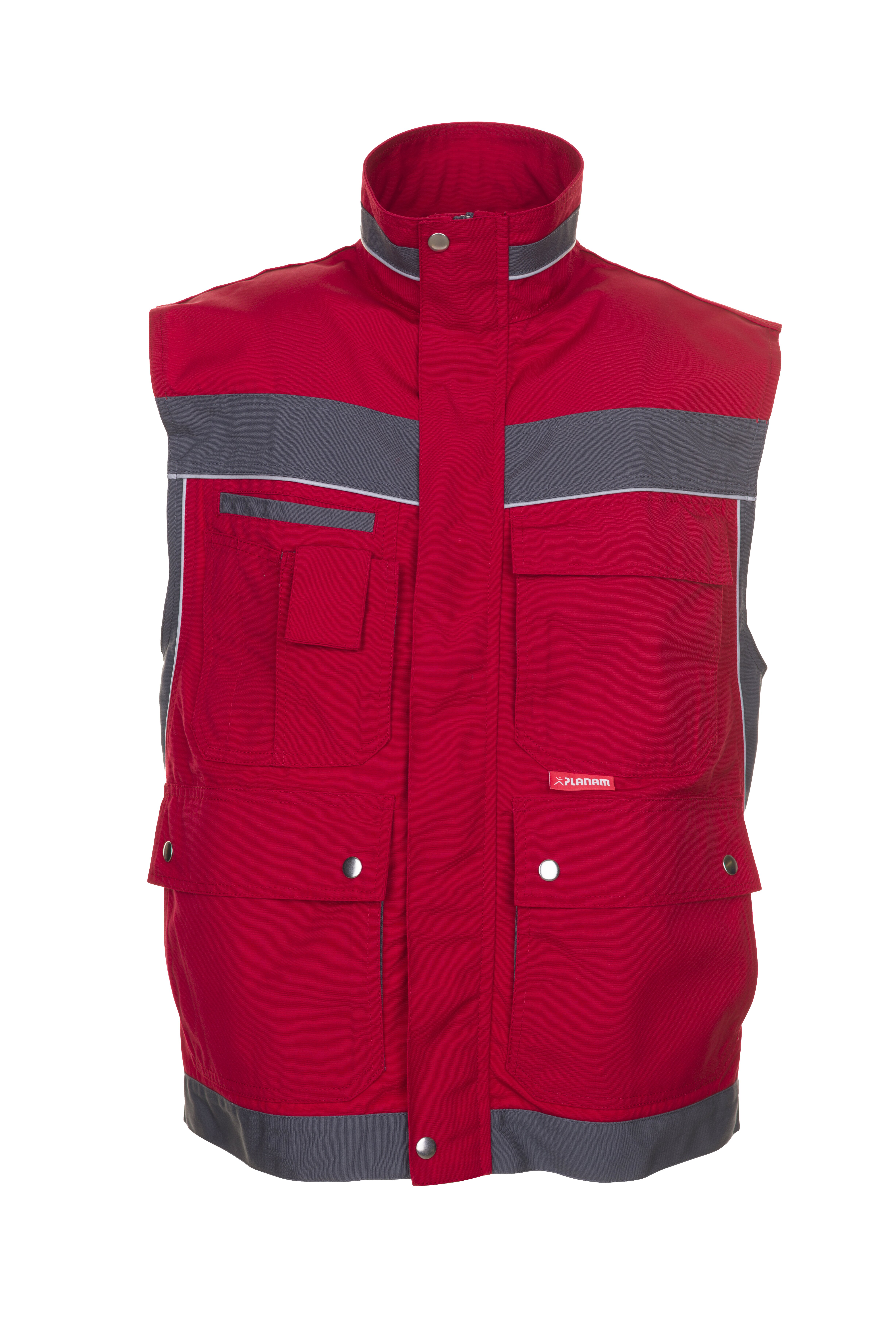 PLANAM Plaline Weste rot/schiefer (2537) rot/schiefer L