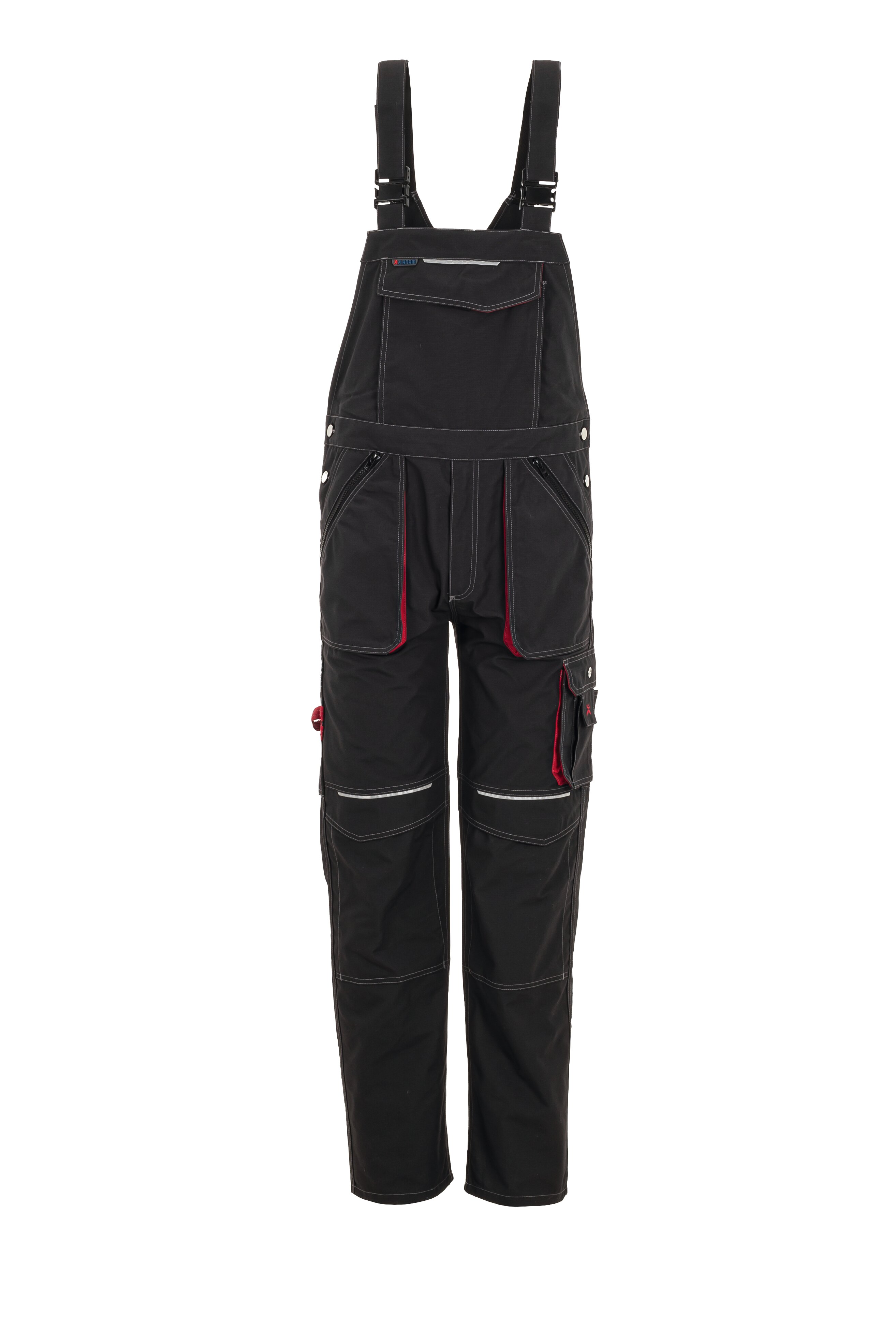 PLANAM Basalt Latzhose anthrazit/rot (2830) anthrazit/rot 102