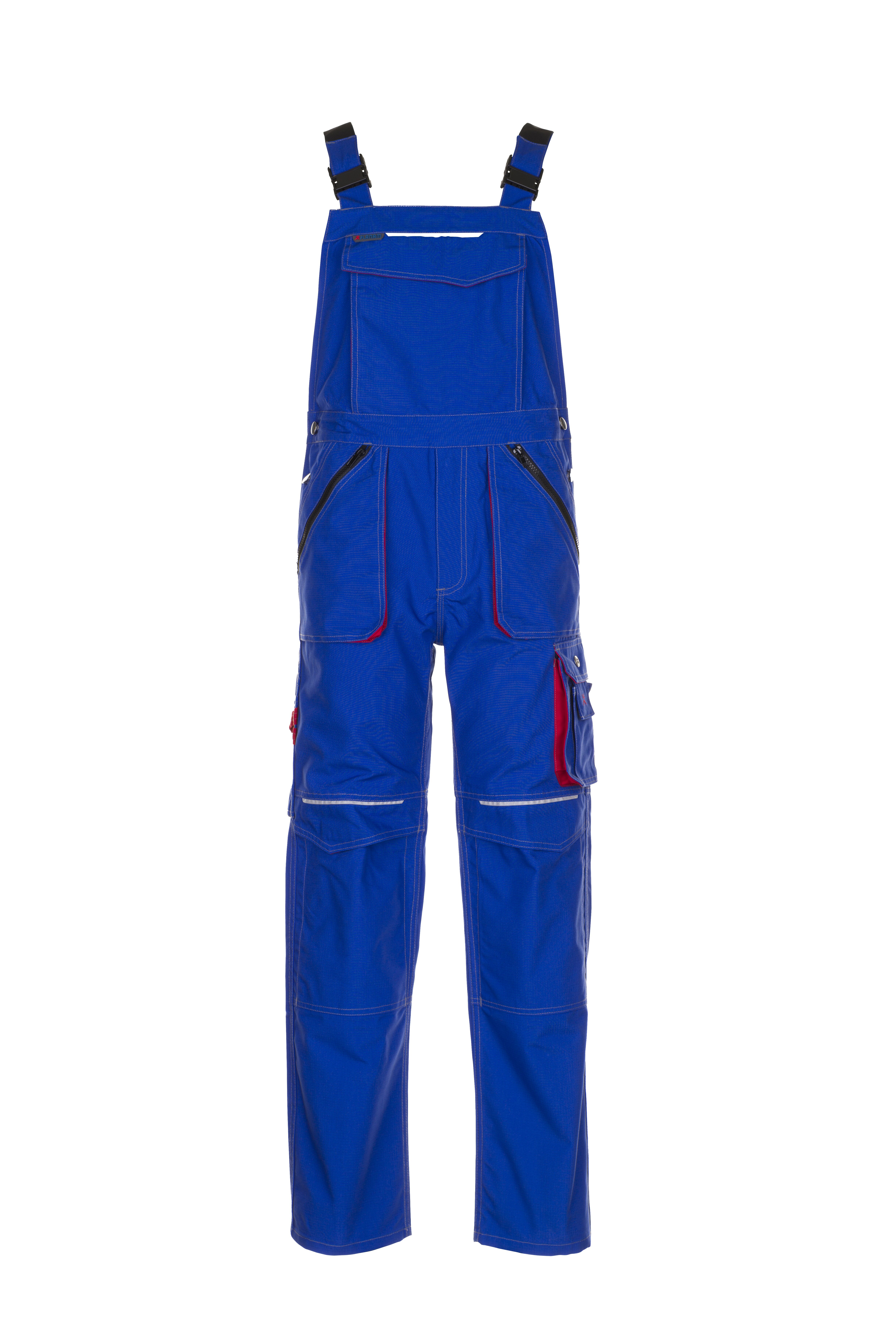 PLANAM Basalt Latzhose kornblumenblau/rot (2831) kornblumenblau/rot 46