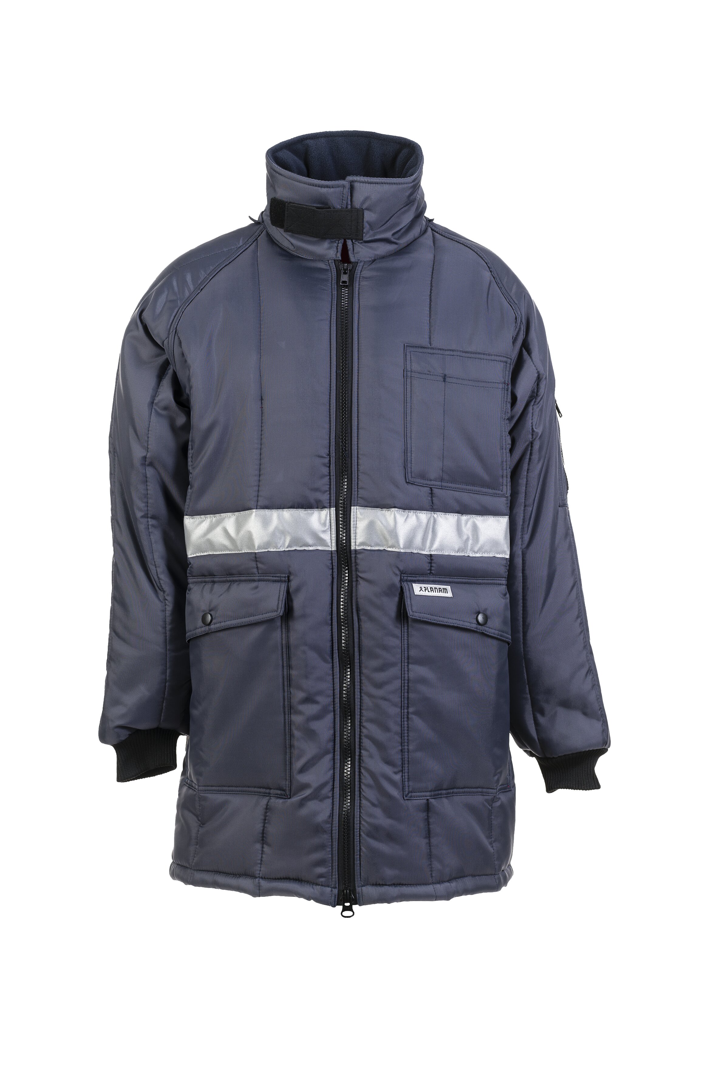 PLANAM Kühl-/Gefrierhaus Kühlhaus Parka marine, Innenfutter rot (5121) marine, Innenfutter rot S