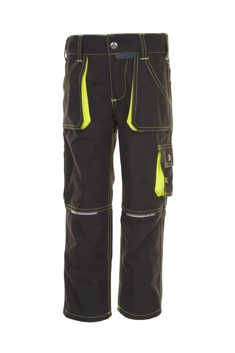 PLANAM Junior Bundhose anthrazit/gelb