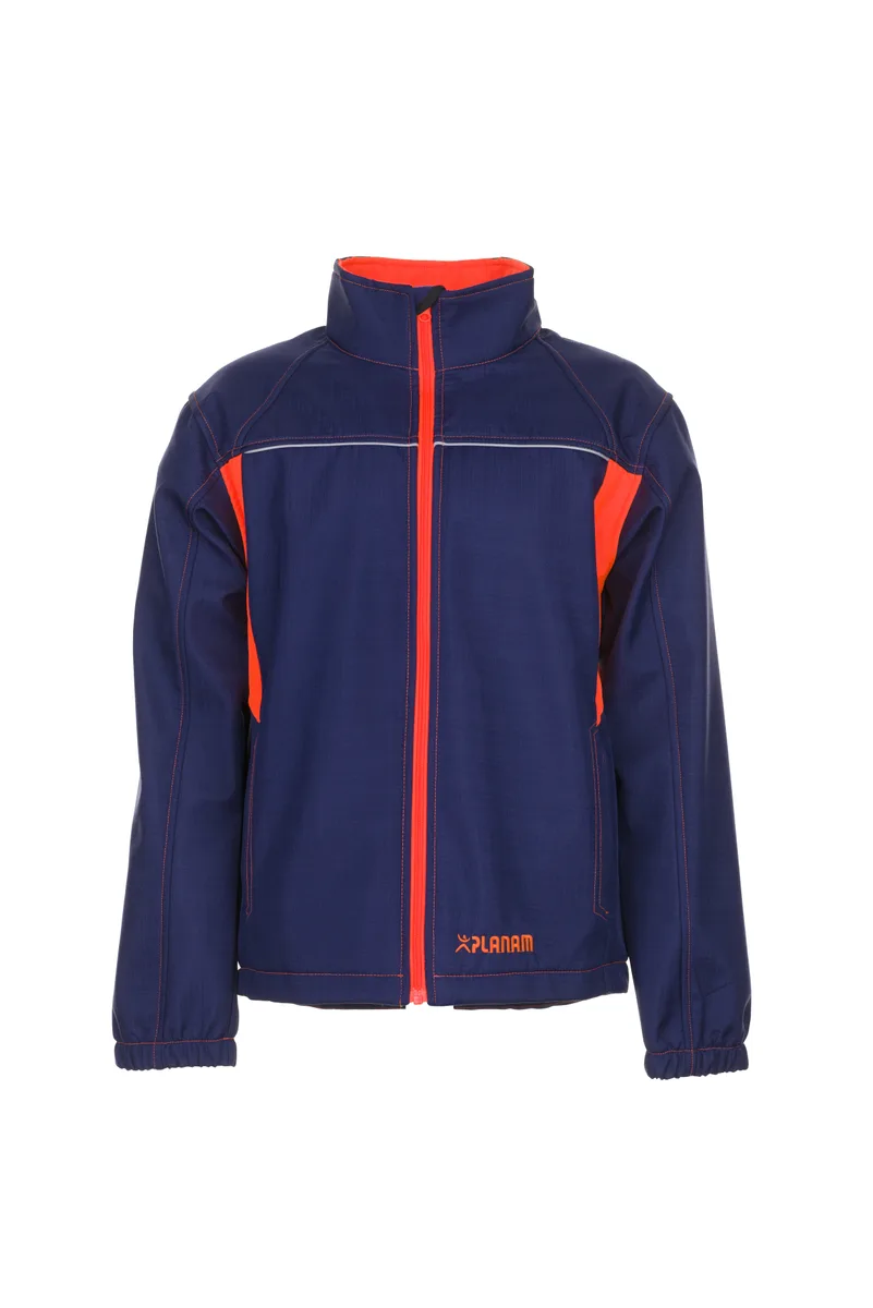 PLANAM Basalt Neon Softshelljacke marine/orange
