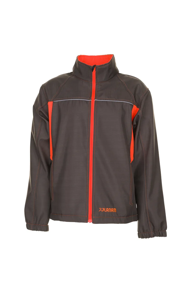 PLANAM Basalt Neon Softshelljacke oliv/orange