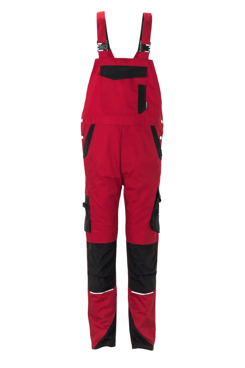 PLANAM Norit Herren Latzhose rot/schwarz