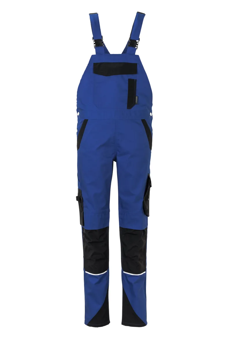 PLANAM Norit Damen Latzhose kornblumenblau/schwarz