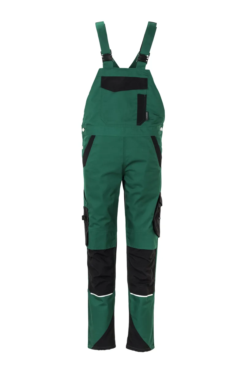 PLANAM Norit Damen Latzhose grün/schwarz