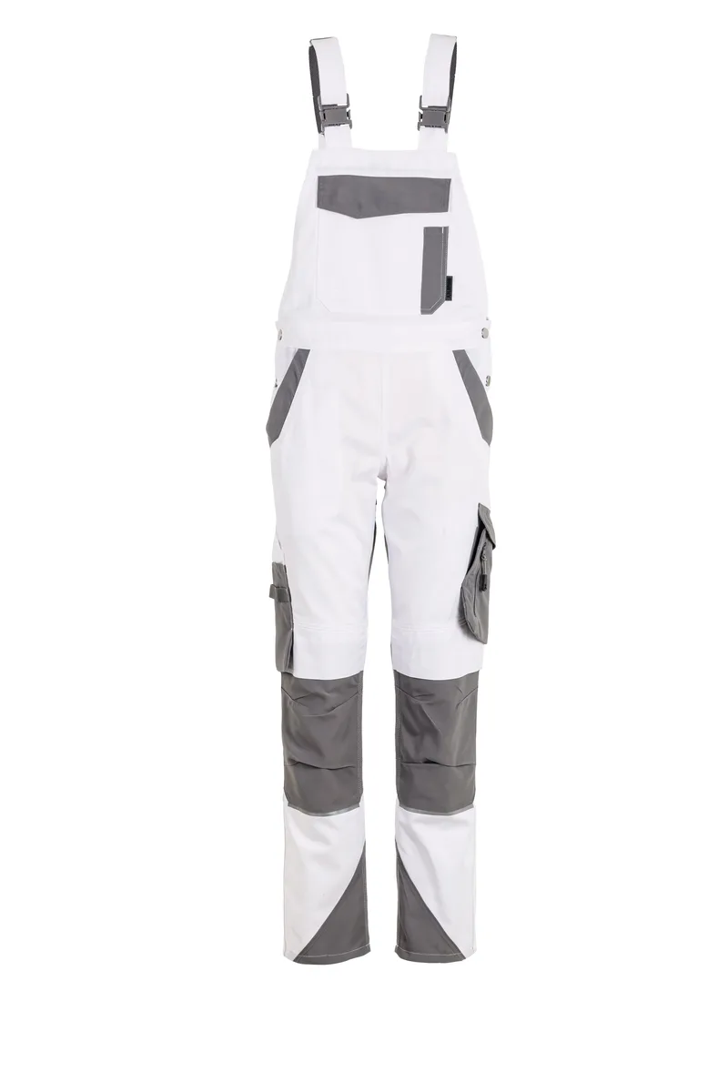 PLANAM Norit Damen Latzhose weiß/zink