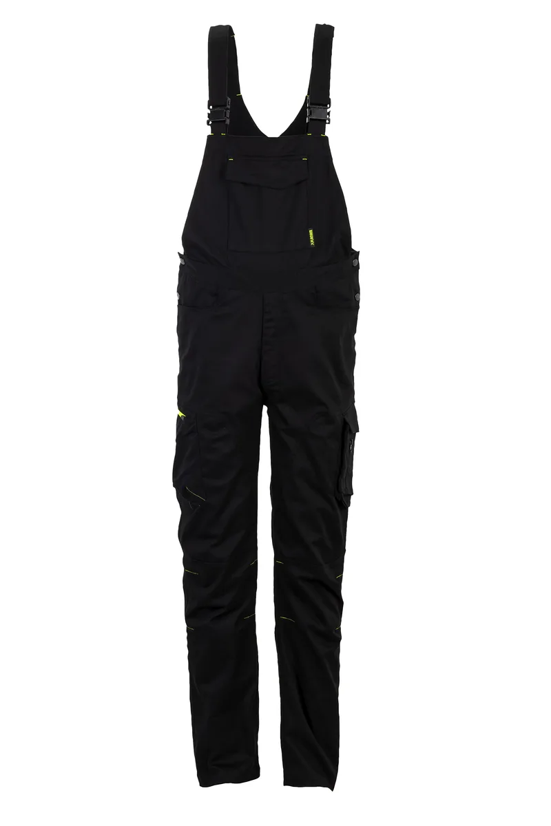 PLANAM PLANAM Stretchline Latzhose schwarz