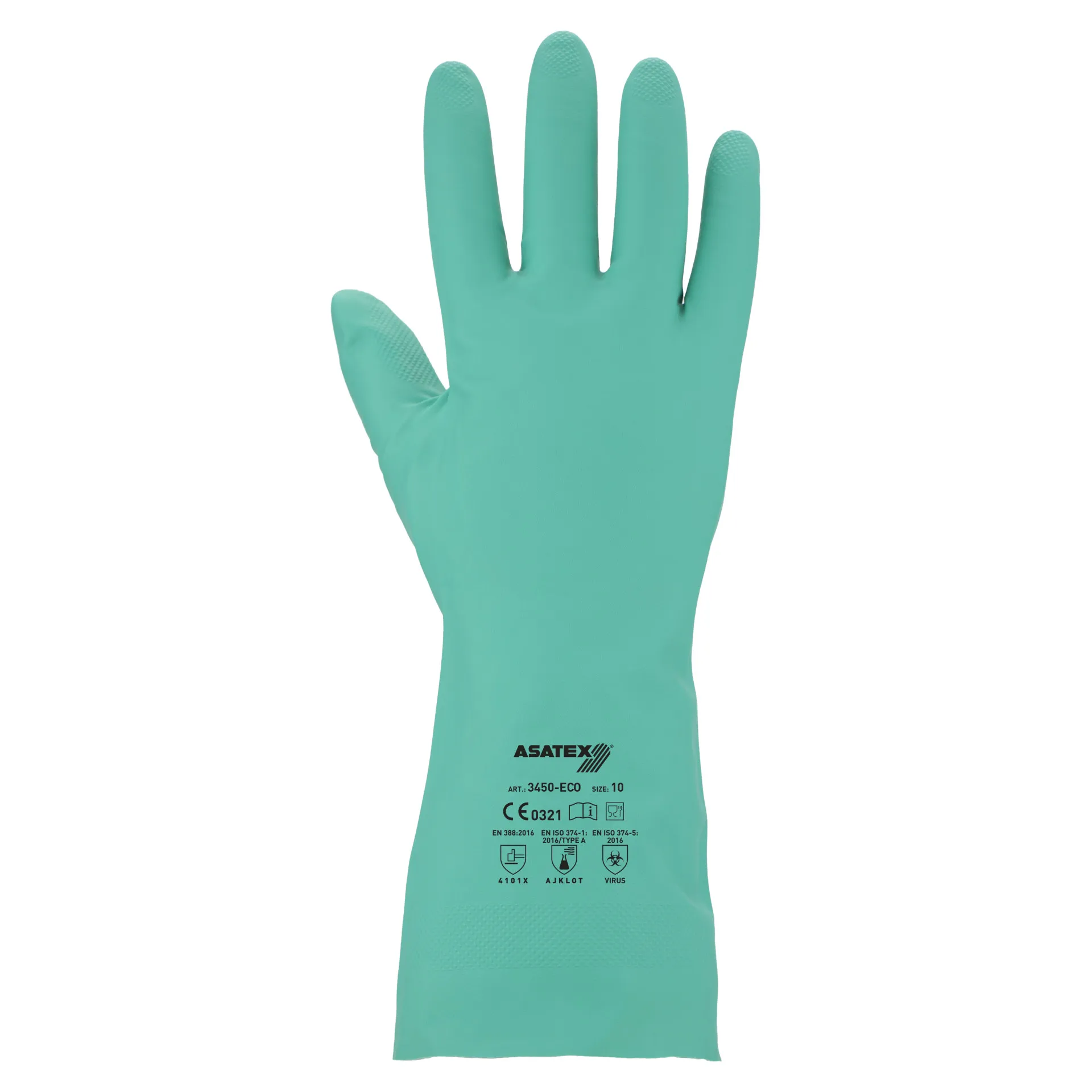 Asatex Chemikalienschutzhandschuh 3450-ECO grün