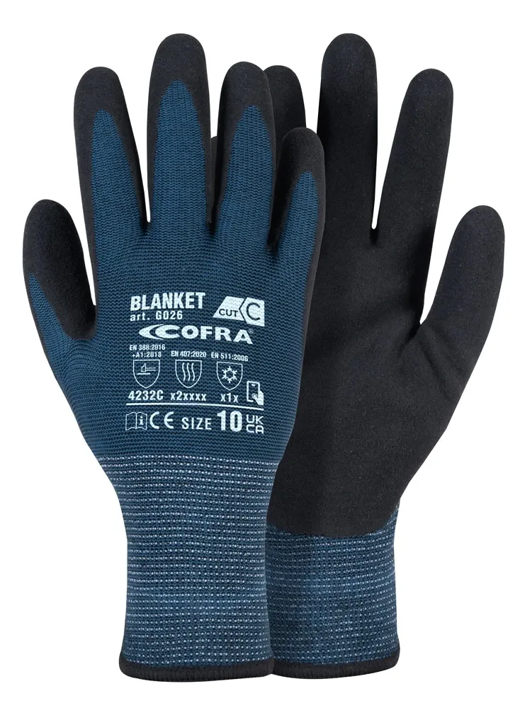COFRA BLANKET CRT/DOZ (Petrol/Schwarz)