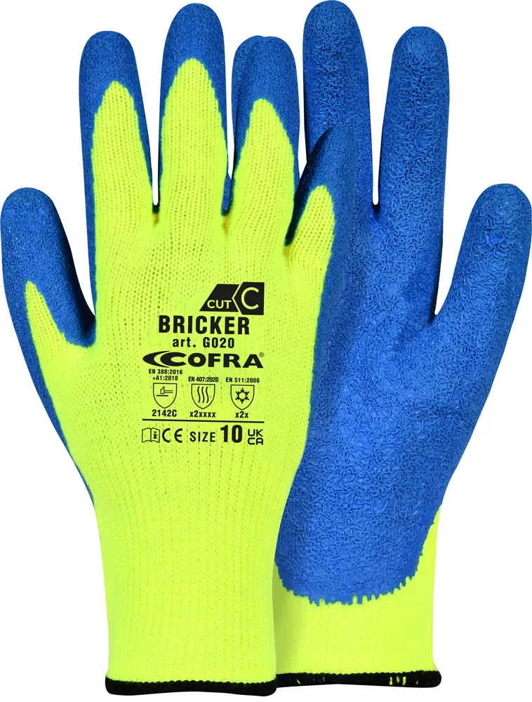 COFRA BRICKER CRT/PAIO (Gelb Fluo/Hellblau)
