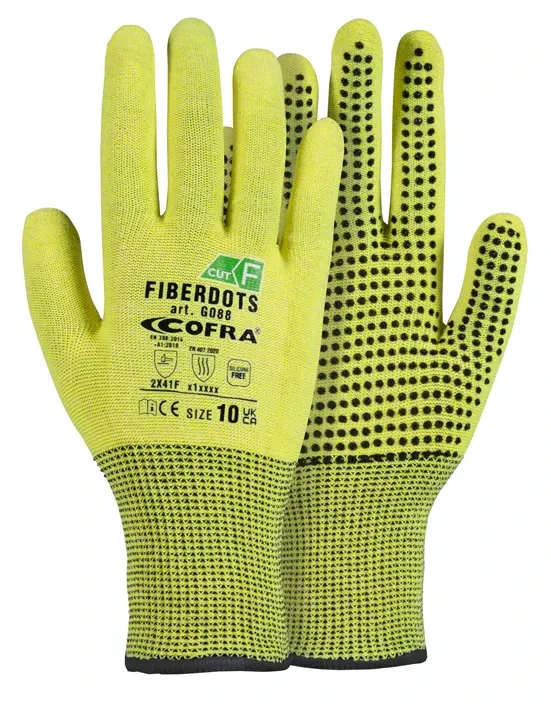 COFRA FIBERDOTS CRT/PAIO (Lime/Schwarz)