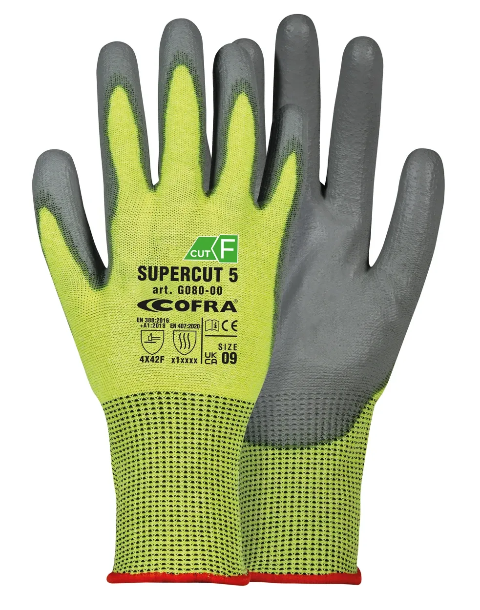COFRA SUPERCUT 5 DOZ/PAIO (Lime/Grau)