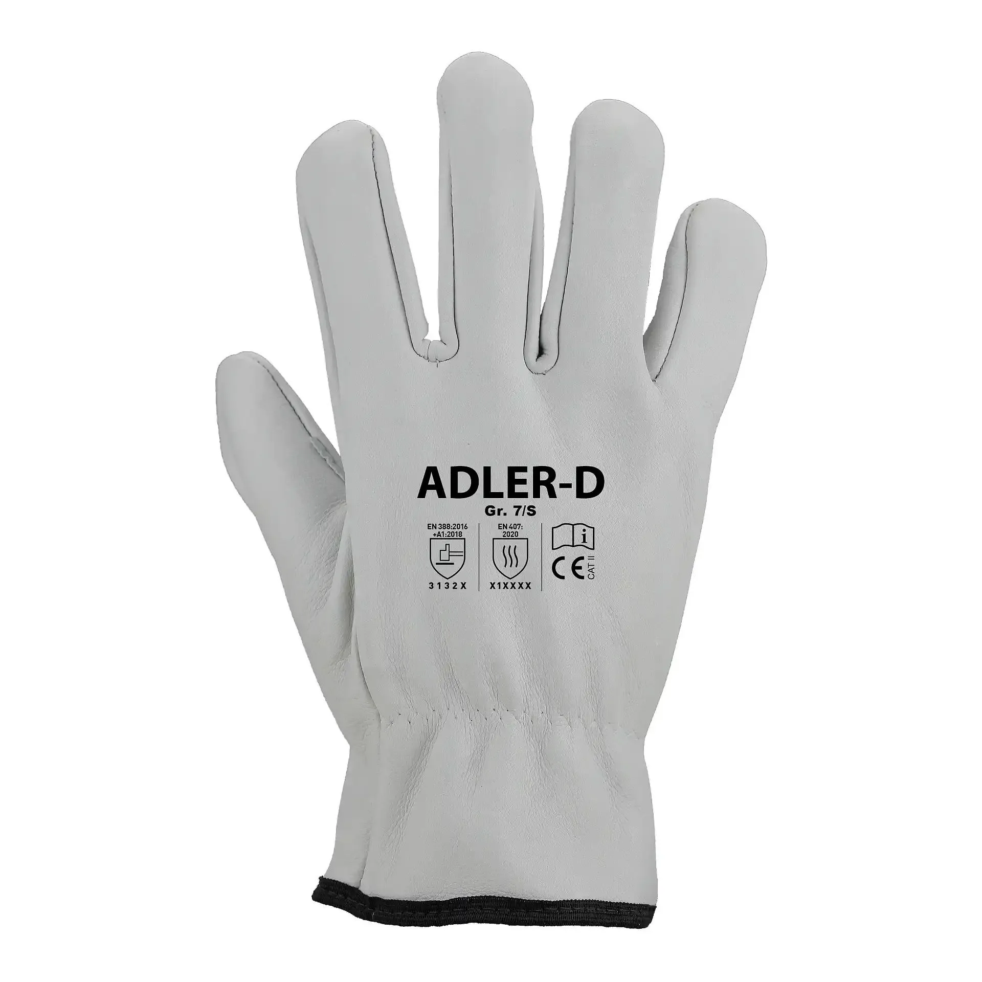 Asatex Driver-Handschuh aus Rindvollleder ADLER-D grau