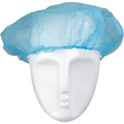Asatex Einweg-Kopfhaube Barettform H52B blau