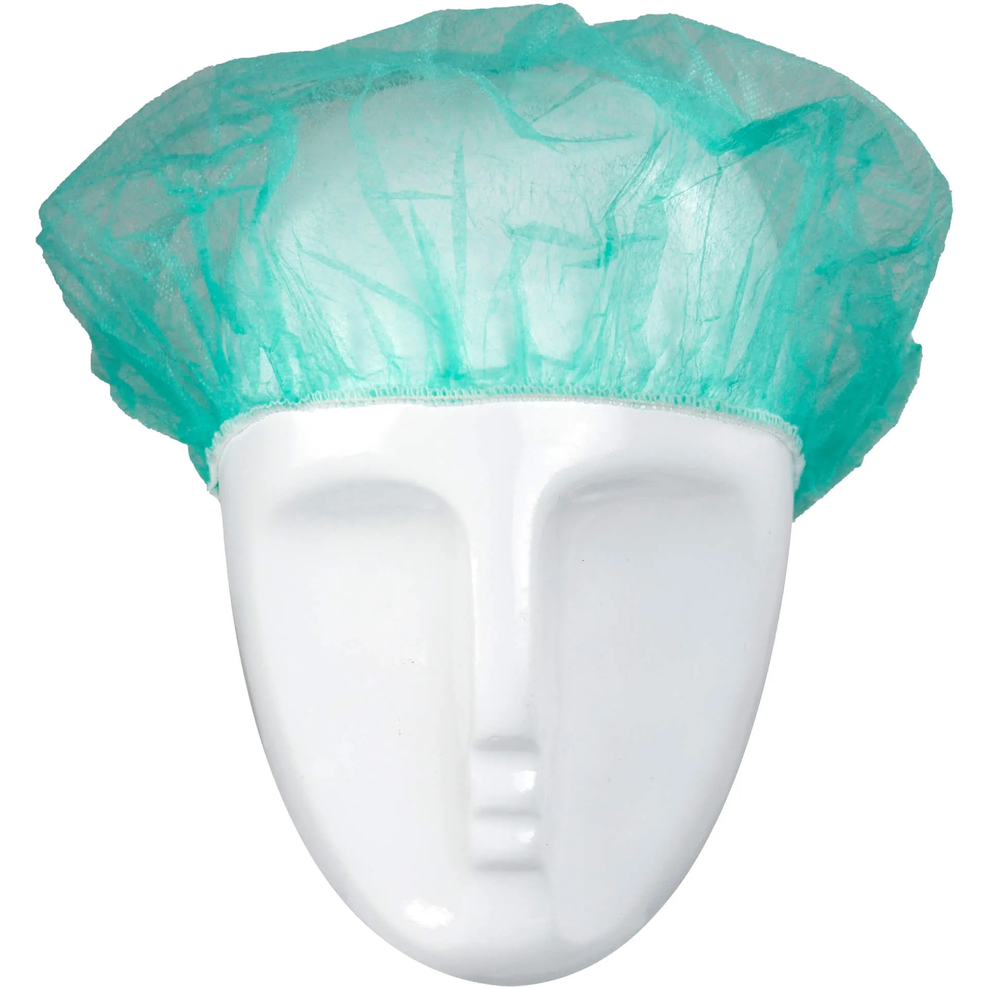 Asatex Einweg-Kopfhaube Barettform H52G grün