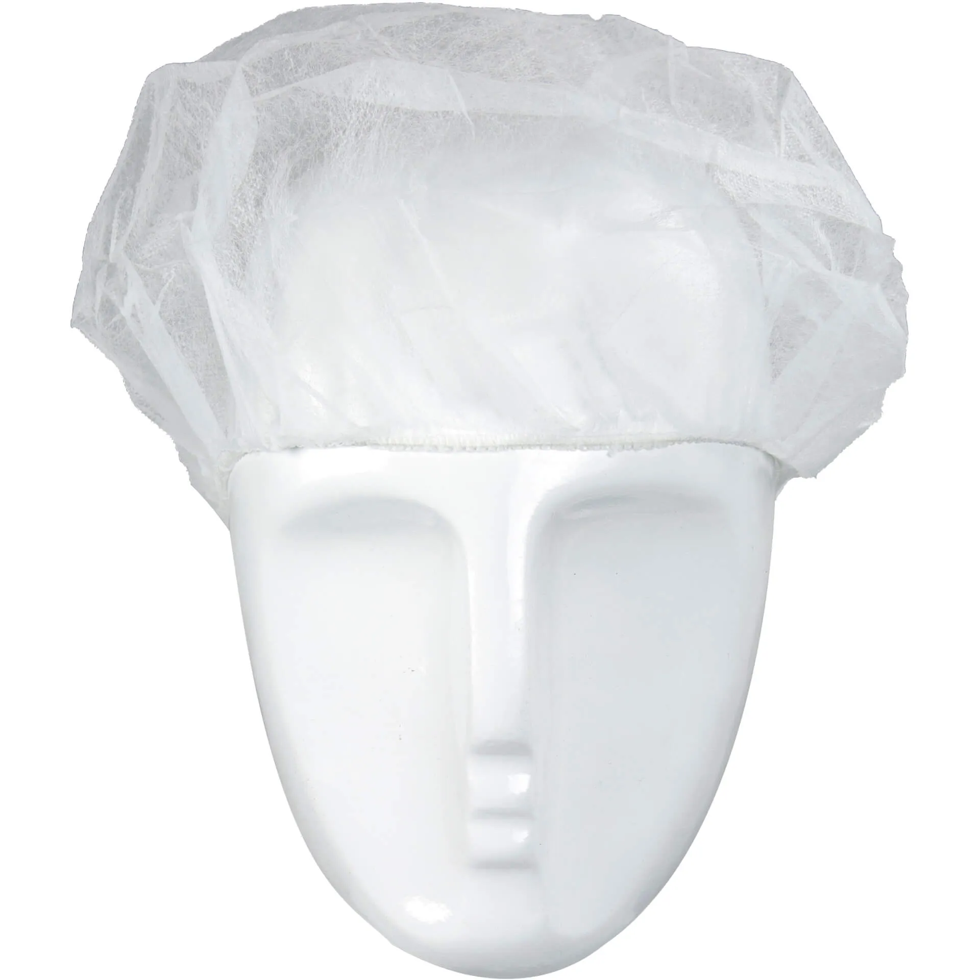 Asatex Einweg-Kopfhaube Barettform H52W weiß