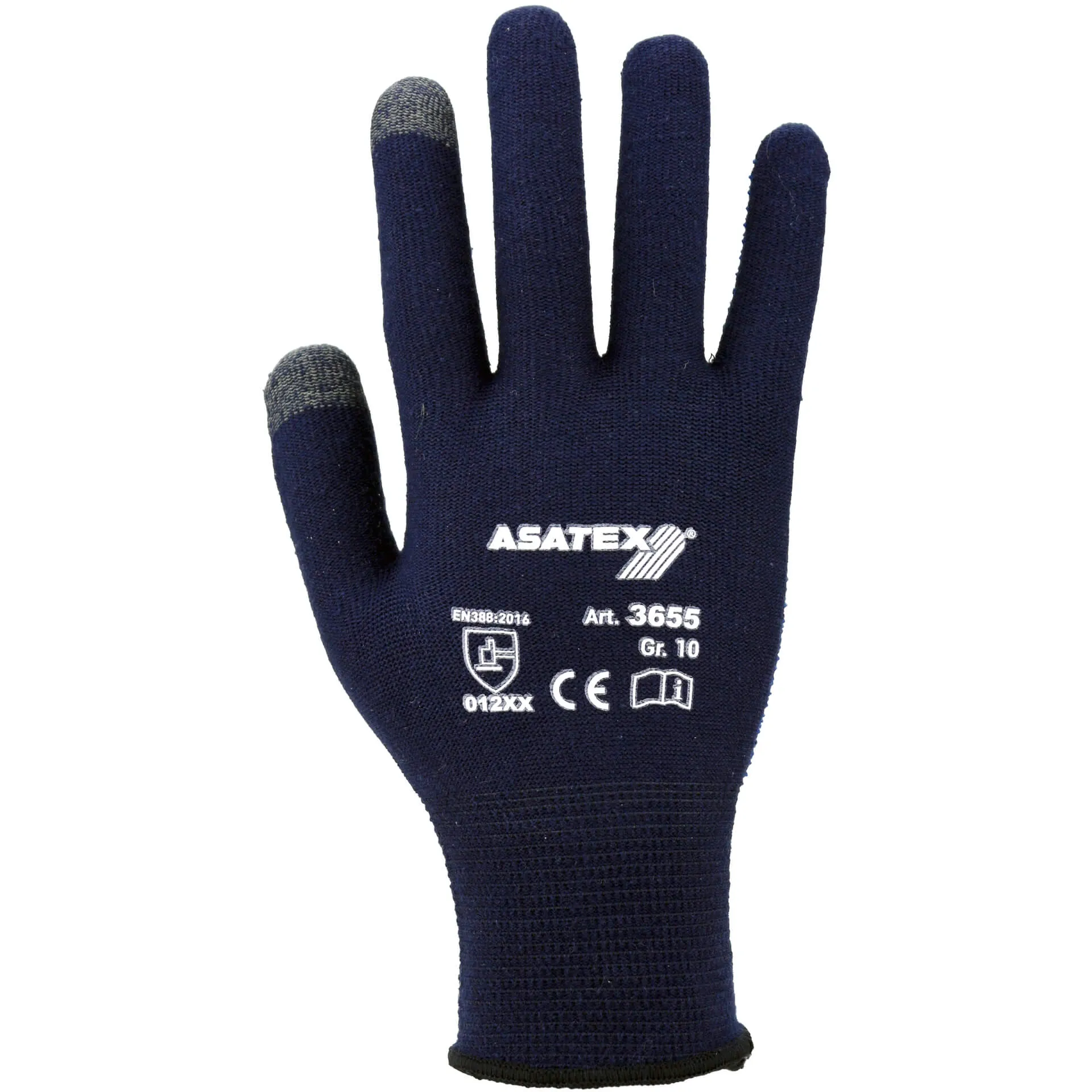 Asatex Feinstrick-Handschuh 3655 genoppt blau