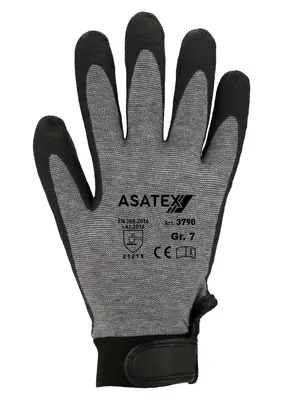 Asatex Feinstrick-Handschuh 3790 beschichtet grau
