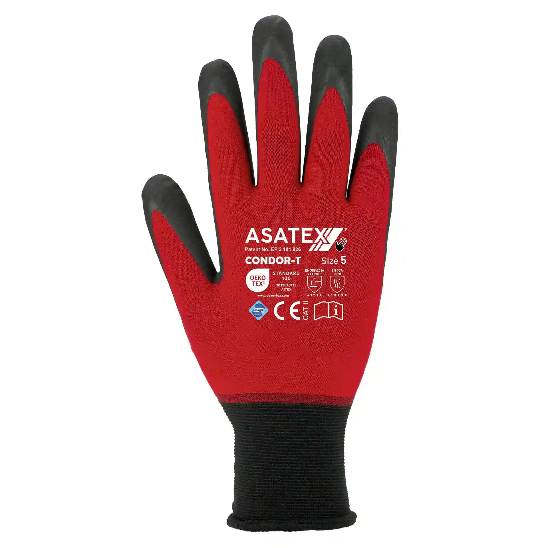 Asatex Feinstrickhandschuh CONDOR-T rot