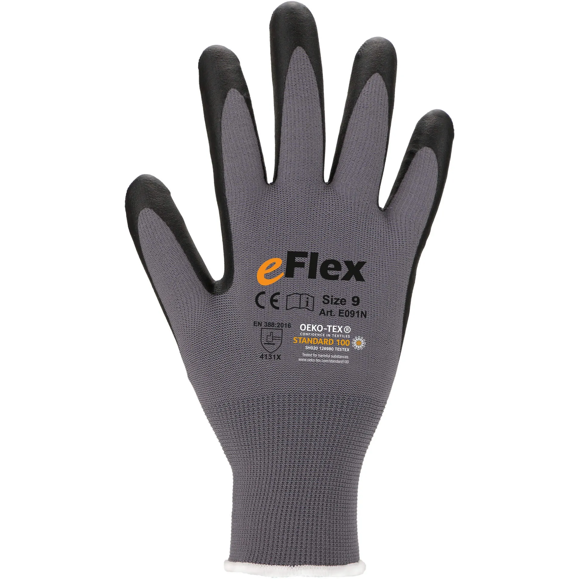 Asatex Feinstrickhandschuh E091N genoppt grau