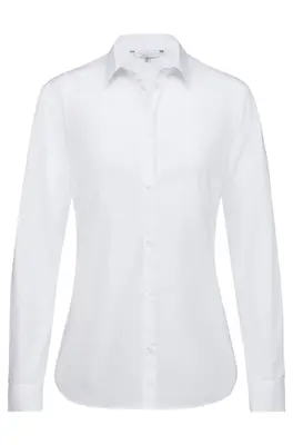 GREIFF Damen-Bluse 1/1 Regular Fit Simple Weiß (6594-1450)