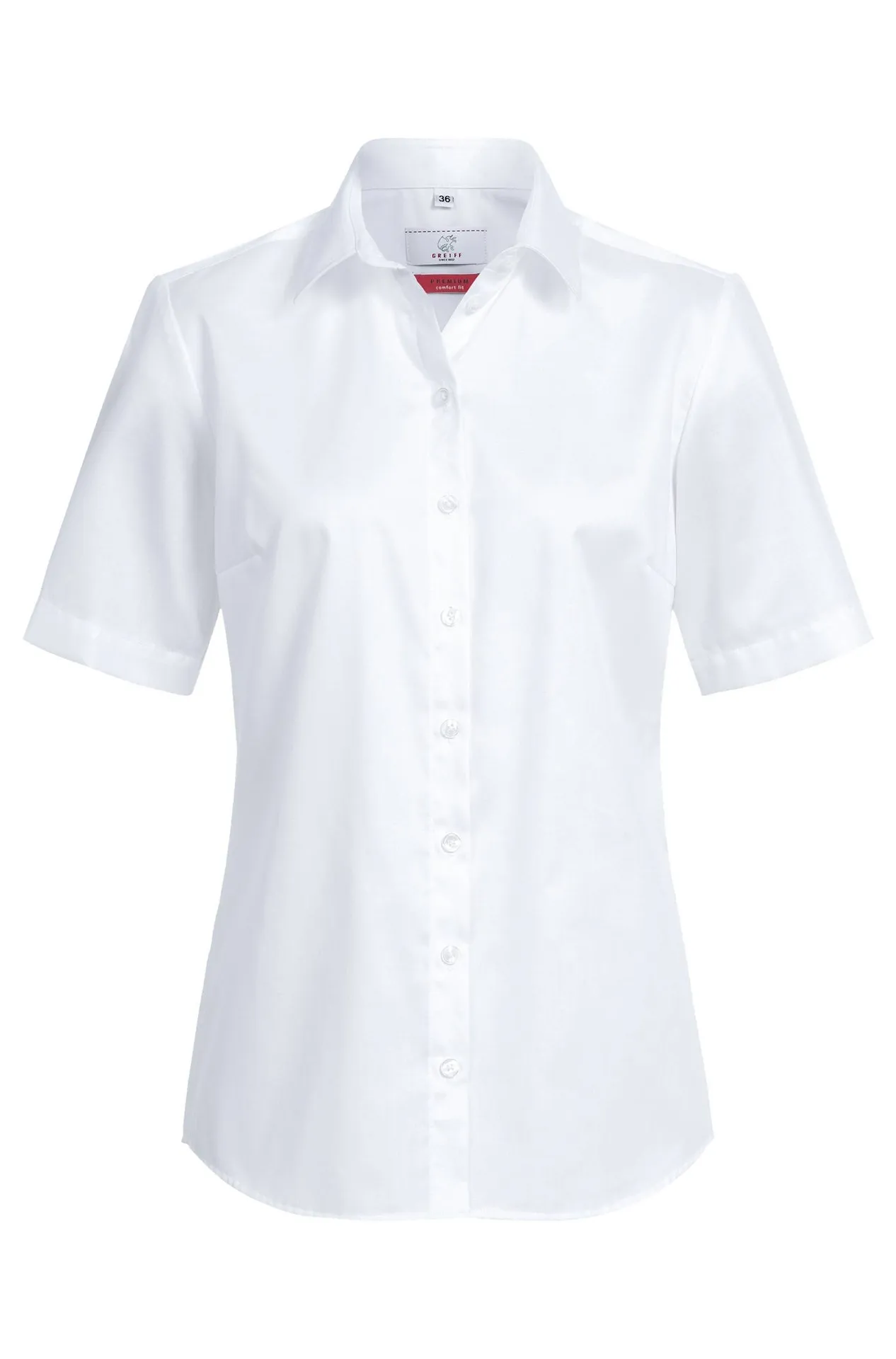 GREIFF Damen-Bluse 1/2 Comfort Fit Premium Weiß (6565-1200)